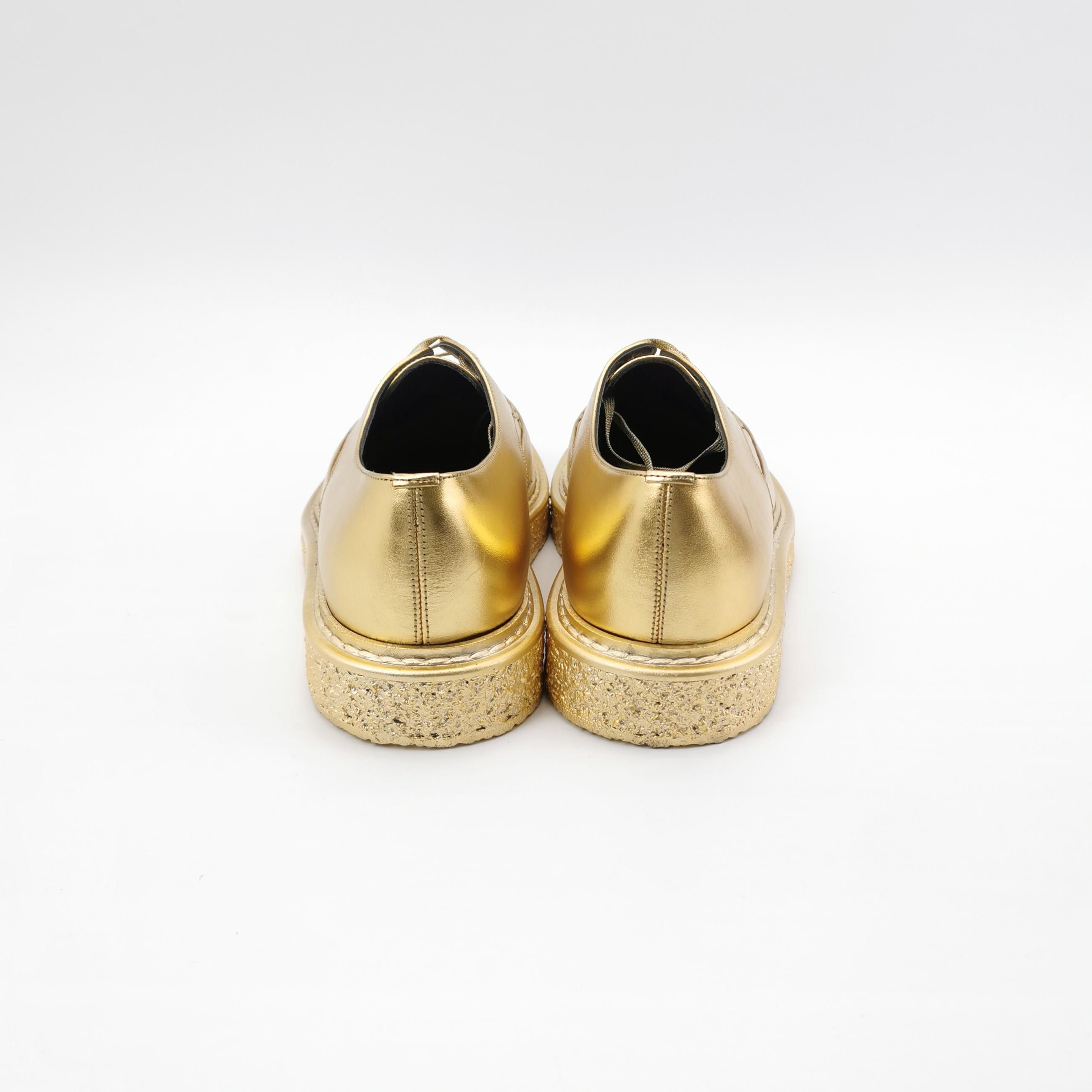 Saint Laurent Paris Saint Laurent Metallic Gold Platform Derbies EU 39.5 Size US 6 / EU 39 - 5 Thumbnail