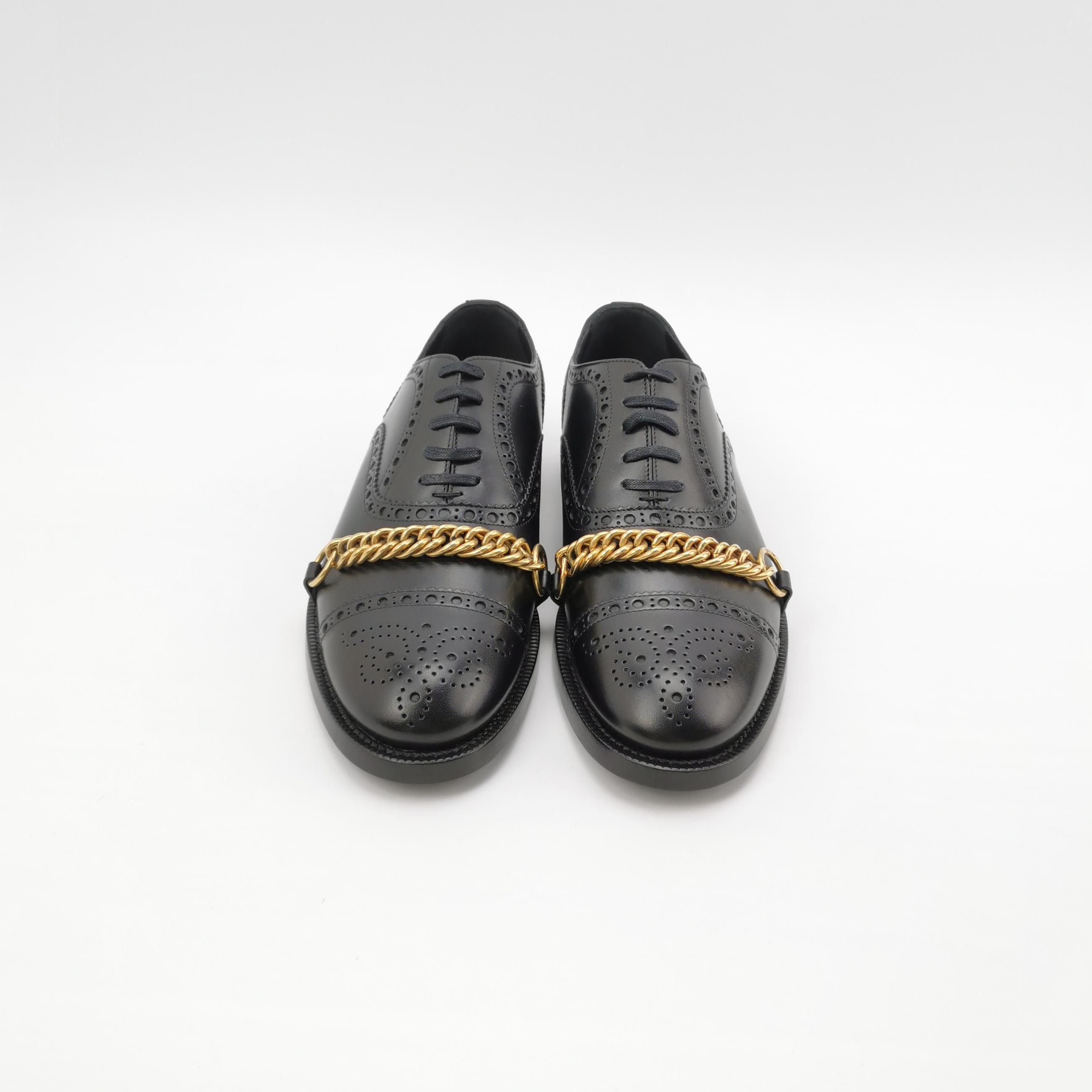 Burberry Burberry Chain Link Leather Brogues 40 Size US 7 / EU 40 - 4 Thumbnail