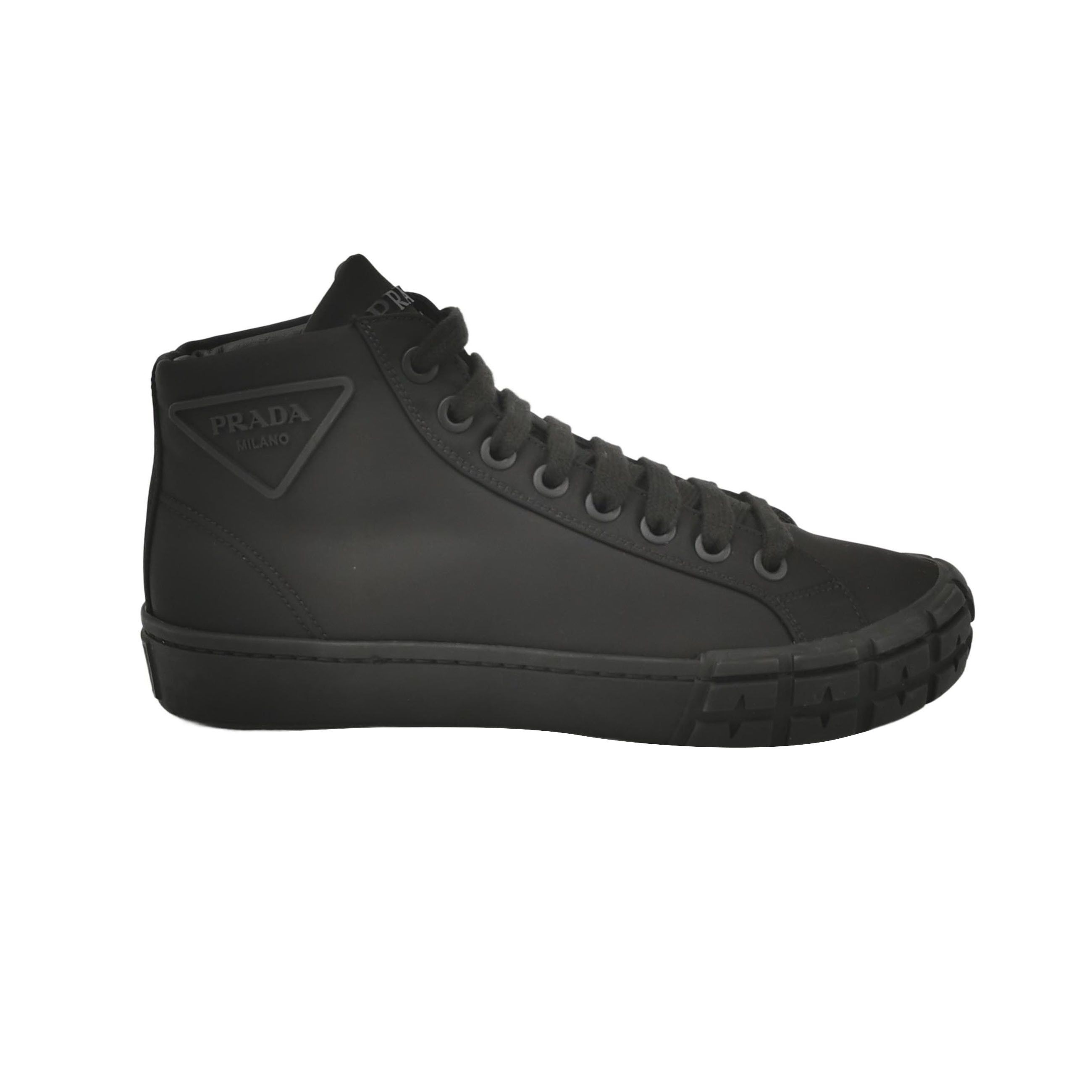 Prada Prada Wheel Nylon Triangle Logo High Tops 39.5 Size US 6 / EU 39 - 2 Thumbnail