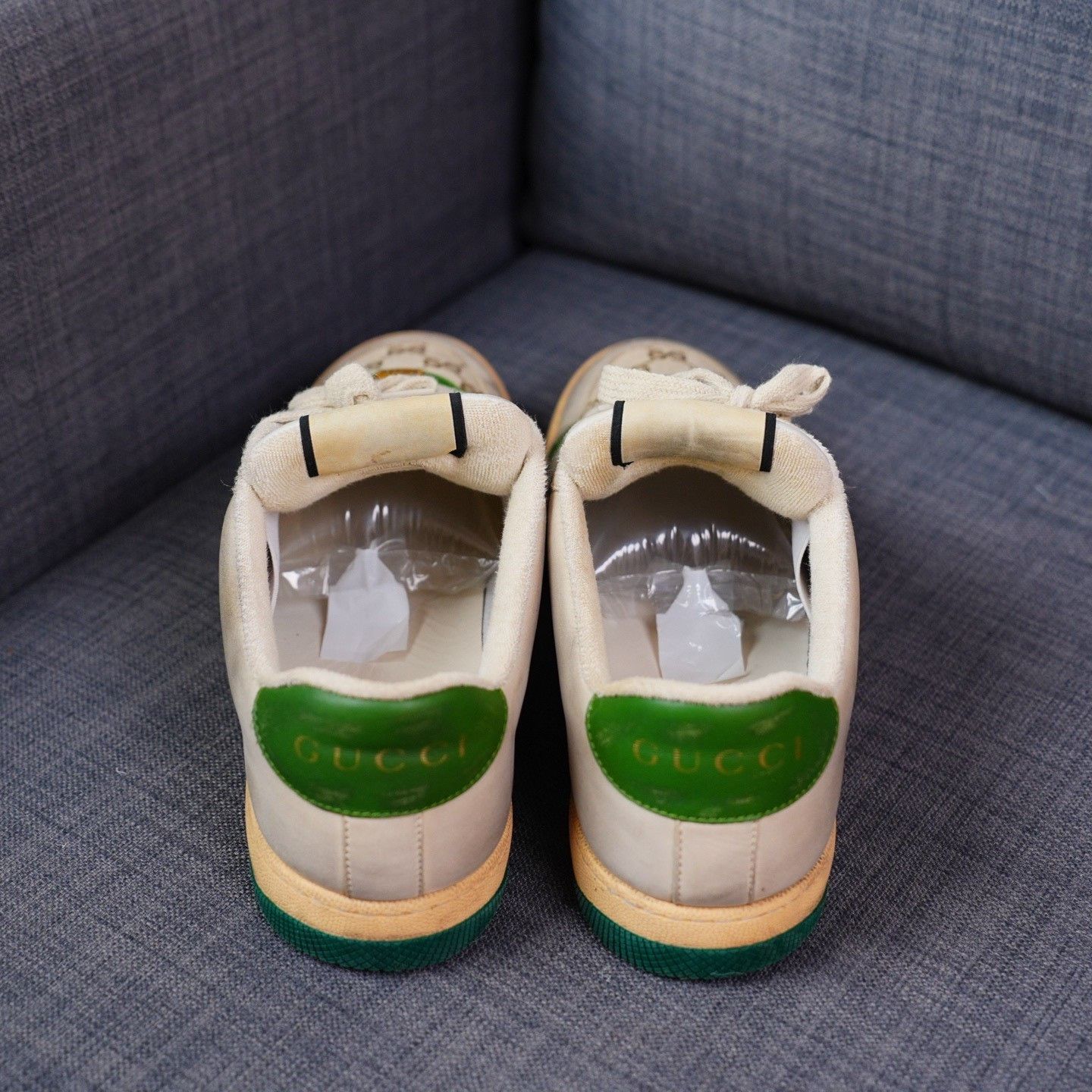 Gucci Gucci Distressed Green Lowtop Sneakers 11.5 Men Size US 11.5 / EU 44-45 - 6 Thumbnail