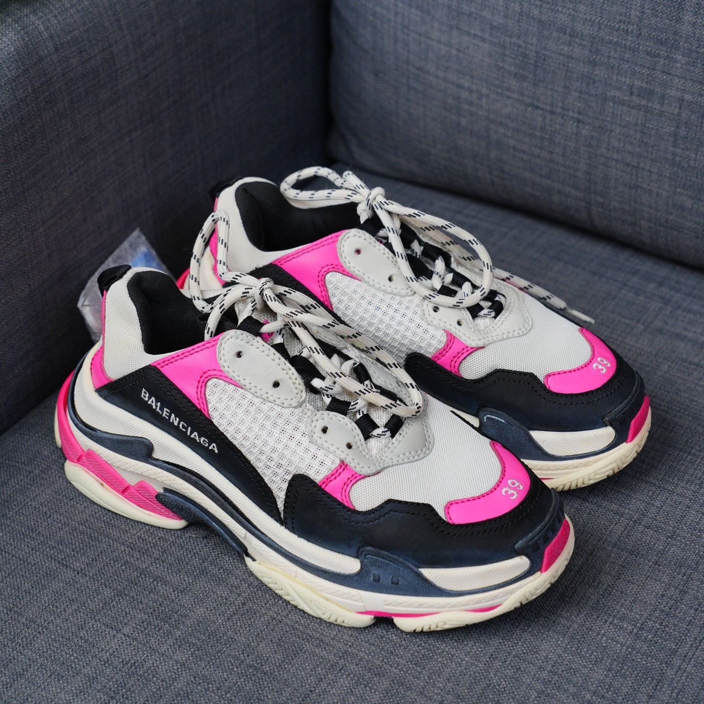 Balenciaga Balenciaga Pink Lowtop Sneakers us_9 Women Size US 9 / IT 39 - 5 Thumbnail
