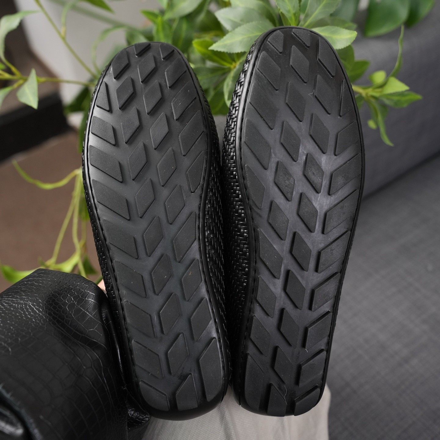Ermenegildo Zegna Ermenegildo Zegna Leather Plaid Black Lowtop Sneakers Men Size US 6.5 / EU 39-40 - 8 Thumbnail