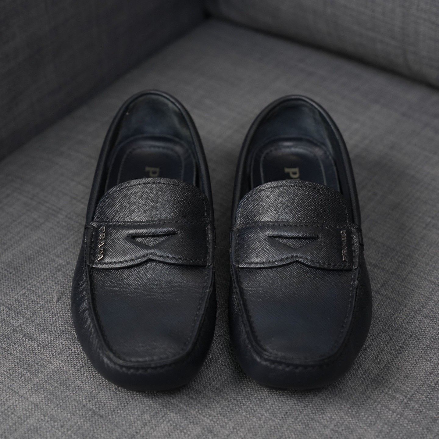 Prada Prada Leather Black Lowtop Sneakers us_8 Women Size US 8 / IT 38 - 4 Thumbnail