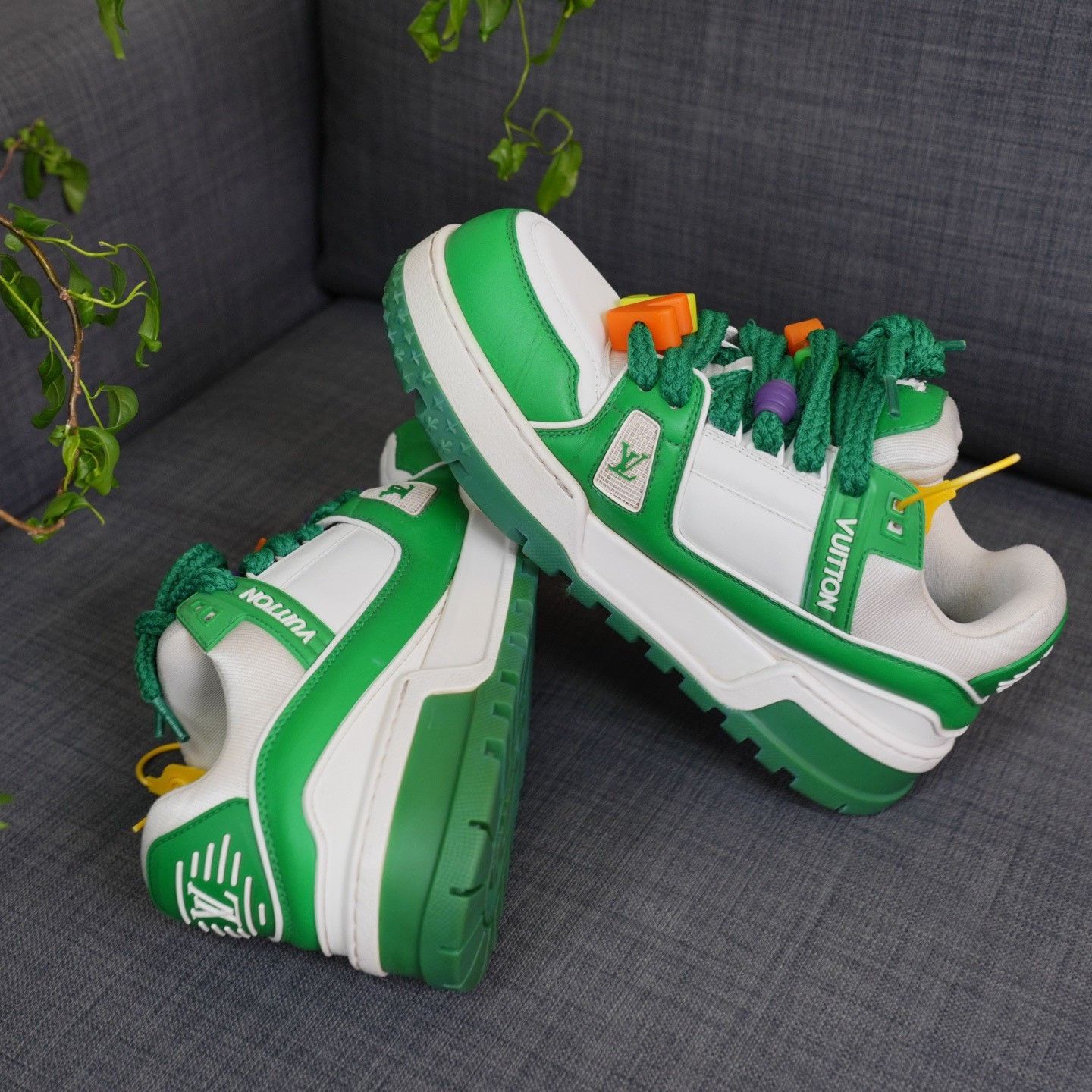 Louis Vuitton Louis Vuitton Training Green Lowtop Sneakers 8.5 Men Size US 8.5 / EU 41-42 - 8 Thumbnail