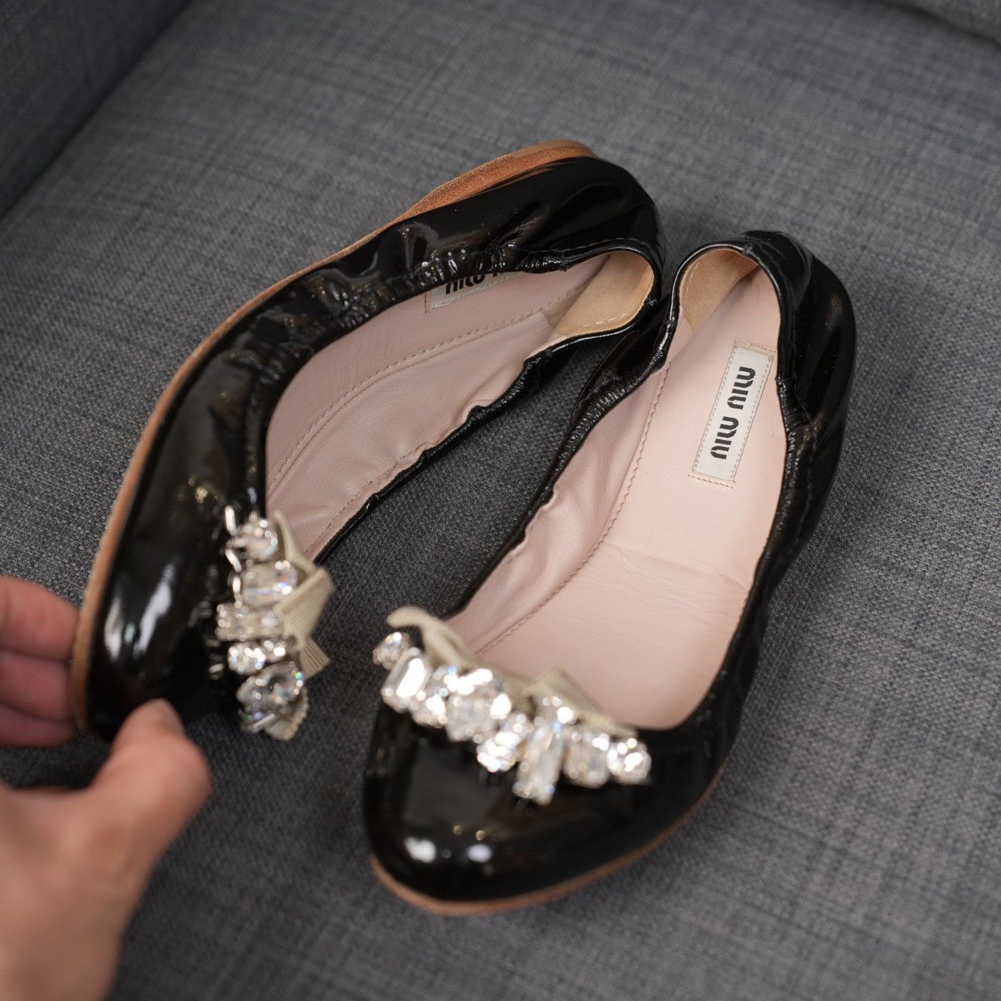 Miu Miu Miu Miu Clear Black Lowtop Sneakers us_7 Women Size US 7 / IT 37 - 2 Thumbnail