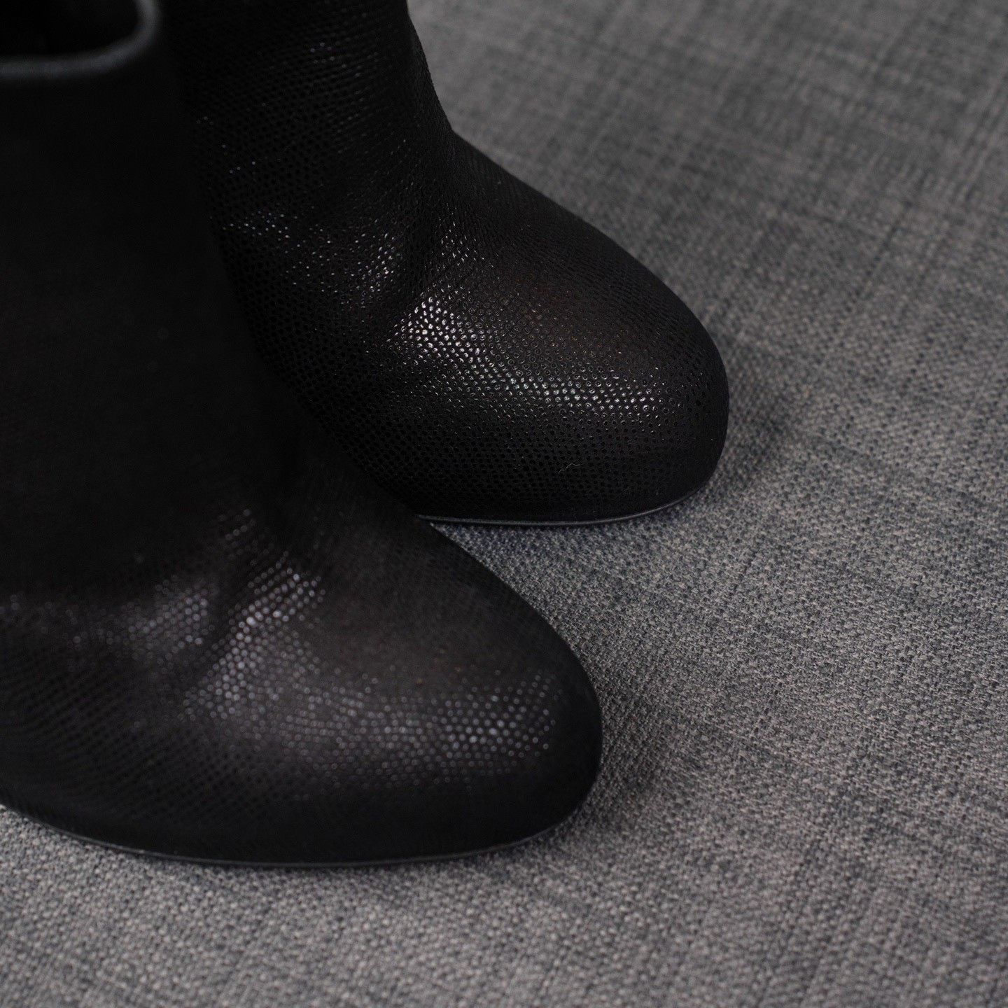 Sergio Rossi Sergio Rossi Animal Print Black Boots us_7-5 Women Size US 7.5 / IT 37.5 - 8 Thumbnail