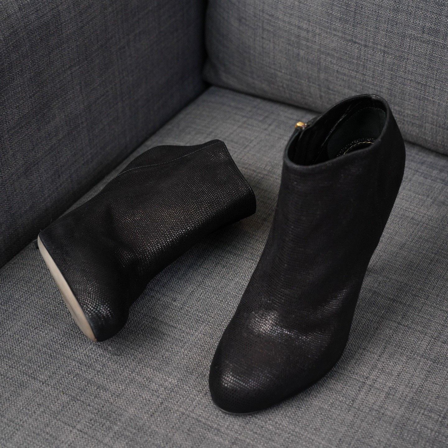 Sergio Rossi Sergio Rossi Animal Print Black Boots us_7-5 Women Size US 7.5 / IT 37.5 - 2 Thumbnail