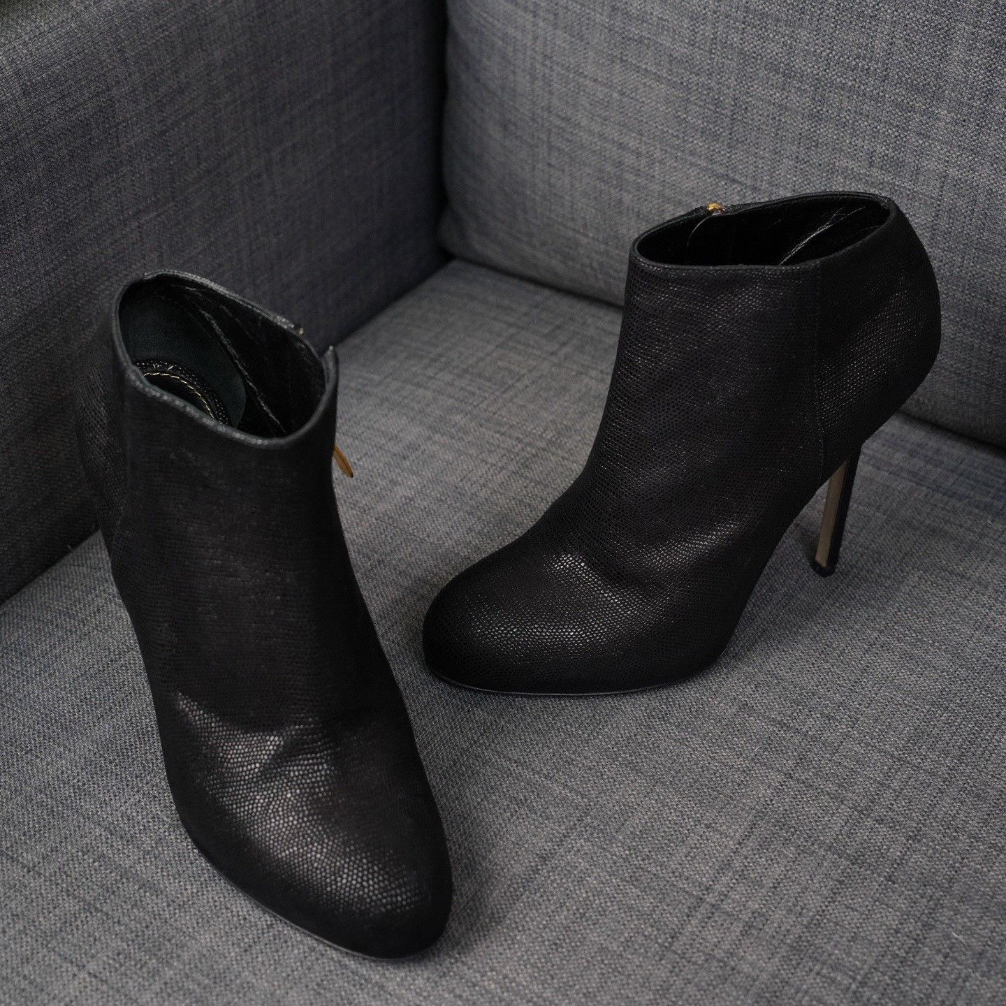Sergio Rossi Sergio Rossi Animal Print Black Boots us_7-5 Women Size US 7.5 / IT 37.5 - 3 Thumbnail