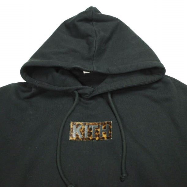 Other Other KITH NYC Classic Logo Leopard Applique Cotton Hoodie Textile Sweatshirts & Hoodies 25070060004540 DUTY FREE for USA Size ONE SIZE - 4 Thumbnail