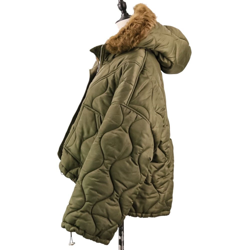 Other Other Blancha Nylon Shearling Bomber Jacket Fur Outerwear 23020510000630 DUTY FREE for USA Size ONE SIZE - 3 Thumbnail