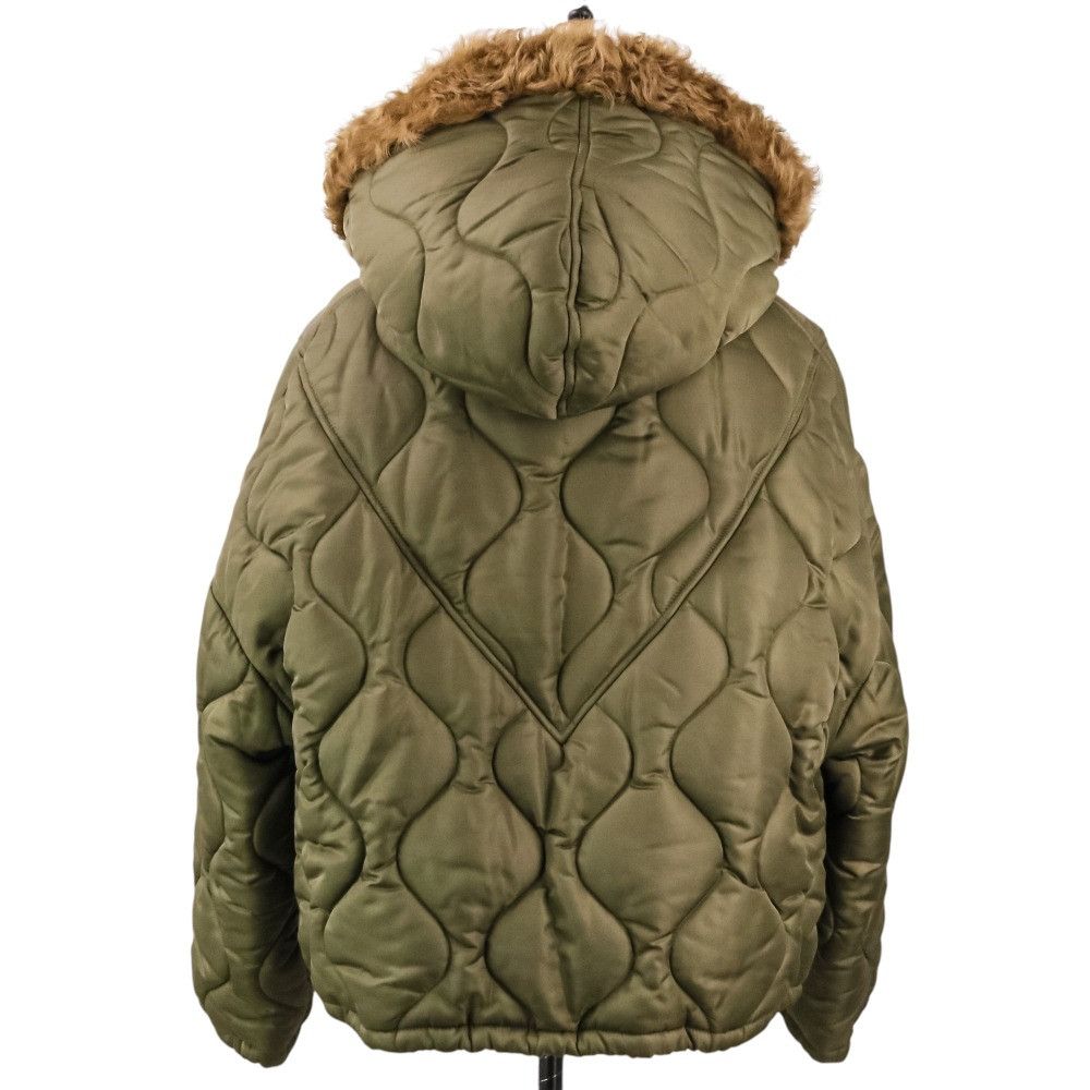 Other Other Blancha Nylon Shearling Bomber Jacket Fur Outerwear 23020510000630 DUTY FREE for USA Size ONE SIZE - 4 Thumbnail