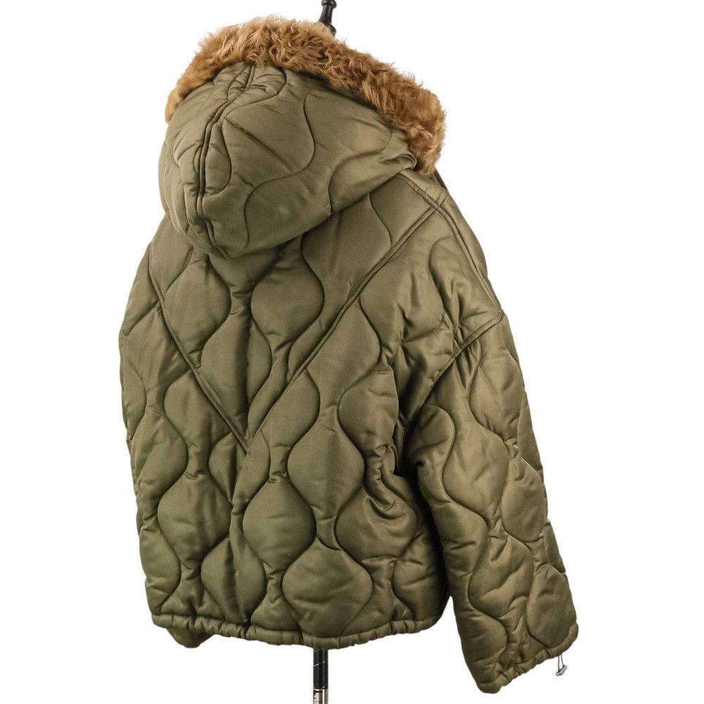 Other Other Blancha Nylon Shearling Bomber Jacket Fur Outerwear 23020510000630 DUTY FREE for USA Size ONE SIZE - 5 Thumbnail