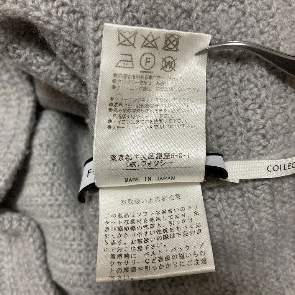 Other Other FOXEY NEW YORK Cashmere Blend Cropped Turtleneck Knit Textile Tops 39268 DUTY FREE for USA Size ONE SIZE - 6 Thumbnail