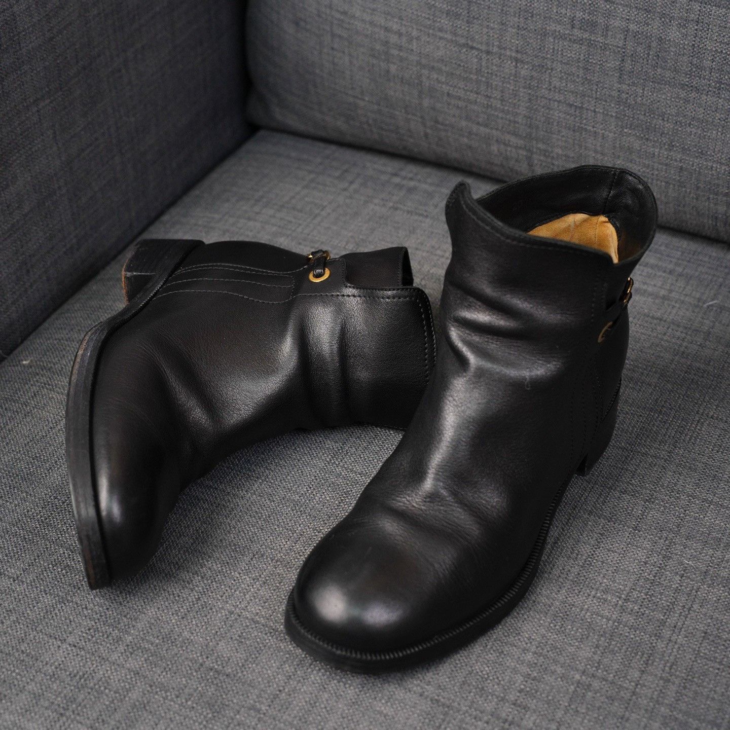 Salvatore Ferragamo Salvatore Ferragamo Leather Black Boots us_7 Women Size US 7 / IT 37 - 2 Thumbnail