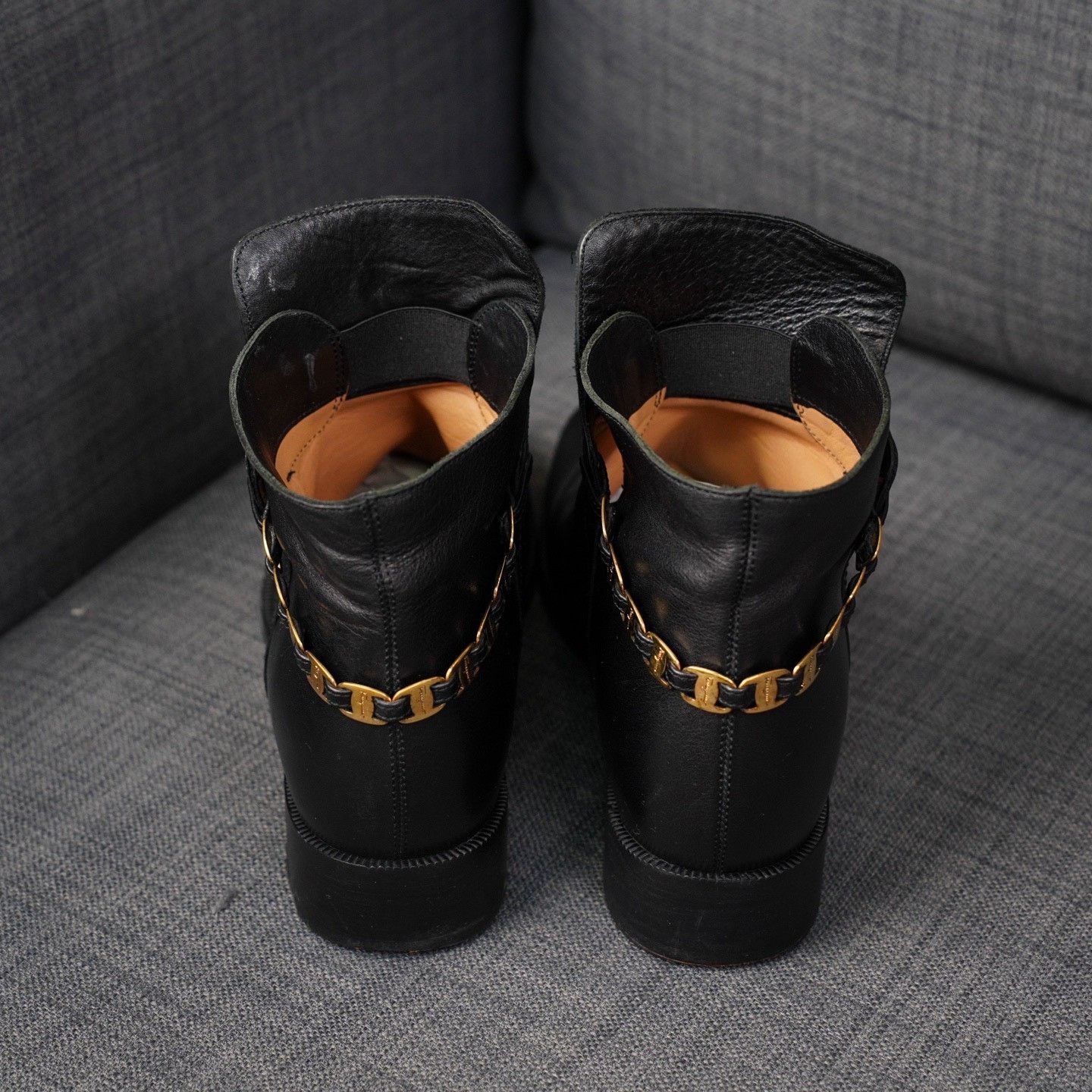 Salvatore Ferragamo Salvatore Ferragamo Leather Black Boots us_7 Women Size US 7 / IT 37 - 6 Thumbnail