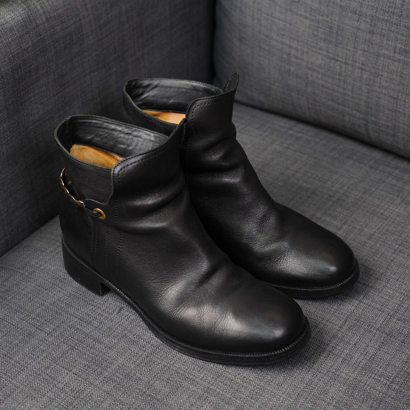 Salvatore Ferragamo Salvatore Ferragamo Leather Black Boots us_7 Women Size US 7 / IT 37 - 5 Thumbnail