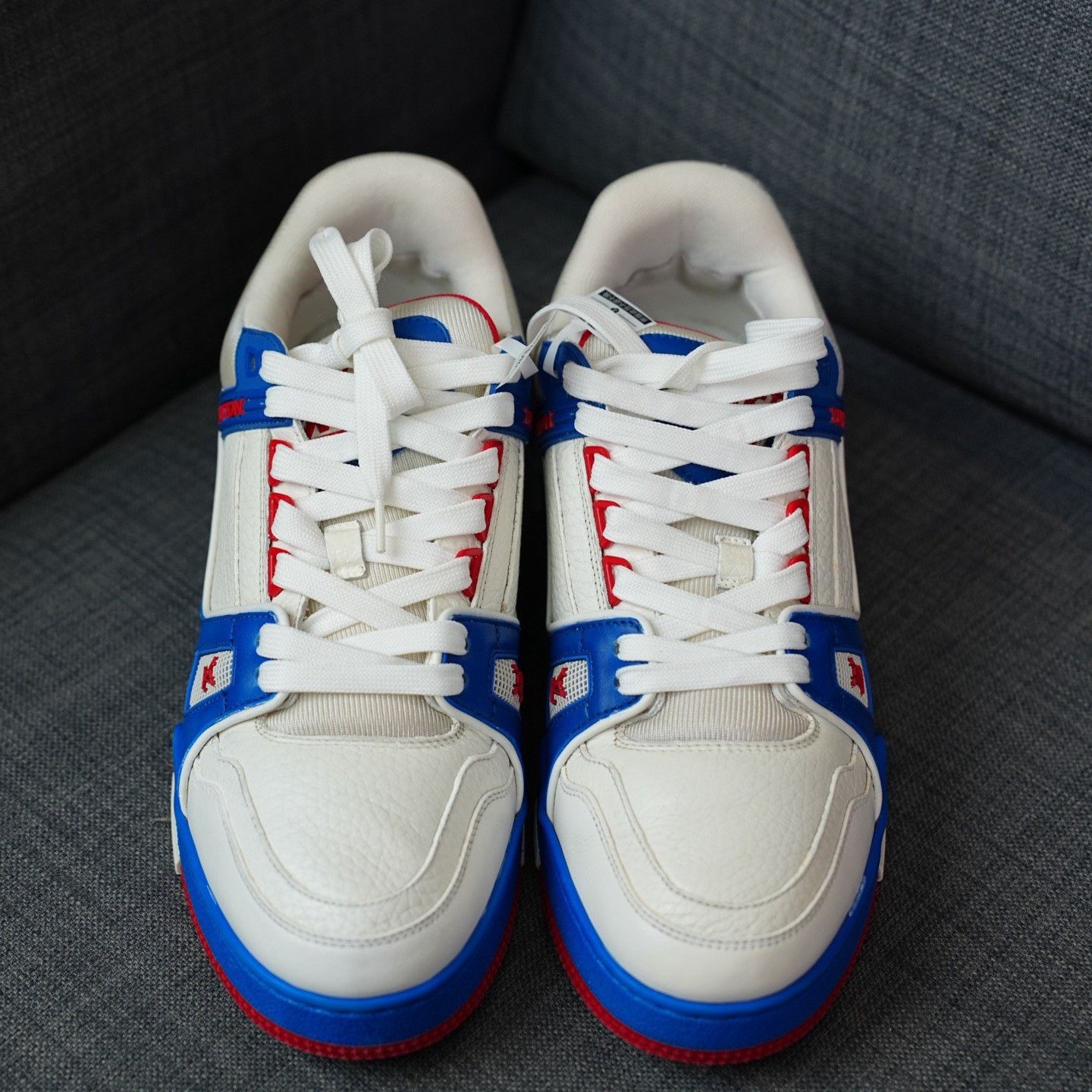Louis Vuitton Louis Vuitton Training Blue Lowtop Sneakers 8.5 Men Size US 8.5 / EU 41-42 - 4 Thumbnail