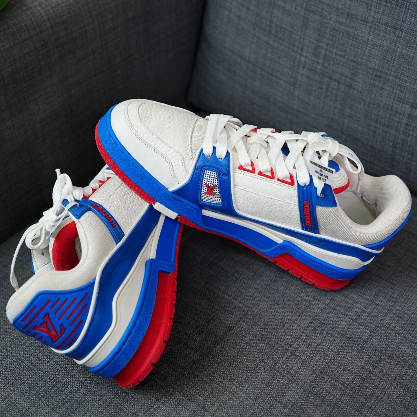 Louis Vuitton Louis Vuitton Training Blue Lowtop Sneakers 8.5 Men Size US 8.5 / EU 41-42 - 8 Thumbnail