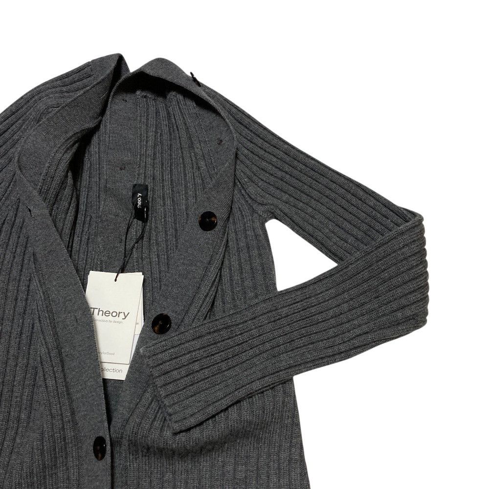 Theory Theory Theory MORTON WOOL Knit Cardigan Textile Tops MORTONWOOLLSOPNBACKCRDI DUTY FREE for USA Size ONE SIZE - 3 Thumbnail