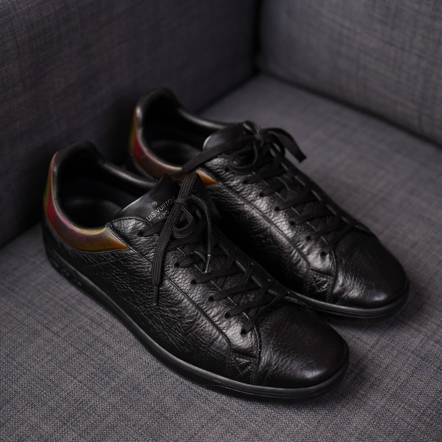 Louis Vuitton Louis Vuitton Black Lowtop Sneakers 9 Men Size US 9 / EU 42 - 5 Thumbnail
