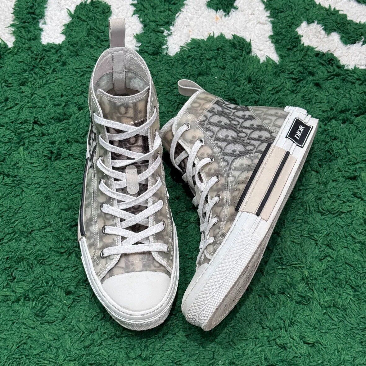 Dior Dior White Hitop Sneakers 8 Men Size US 8 / EU 41 - 3 Thumbnail
