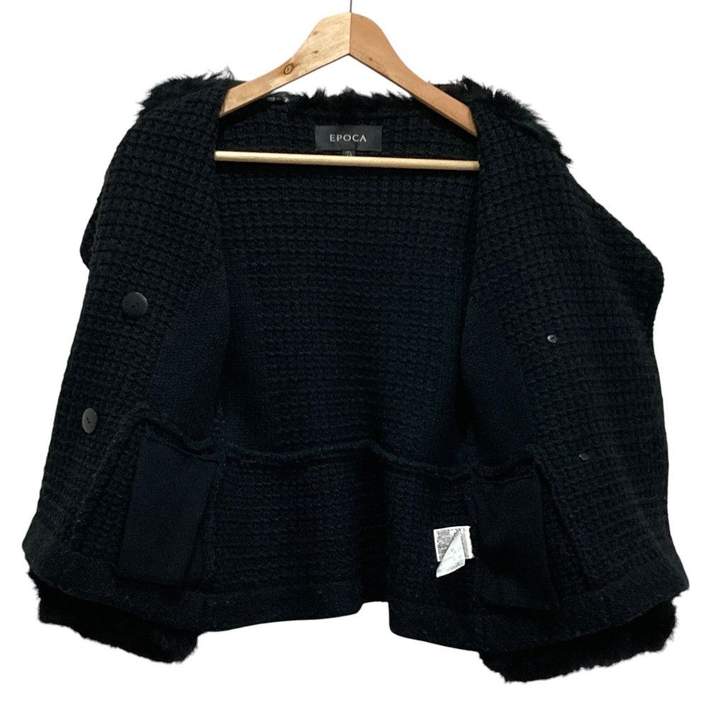 Other Other EPOCA Shearling Lamb Fur Knit Jacket Fur Outerwear DUTY FREE for USA Size ONE SIZE - 4 Thumbnail