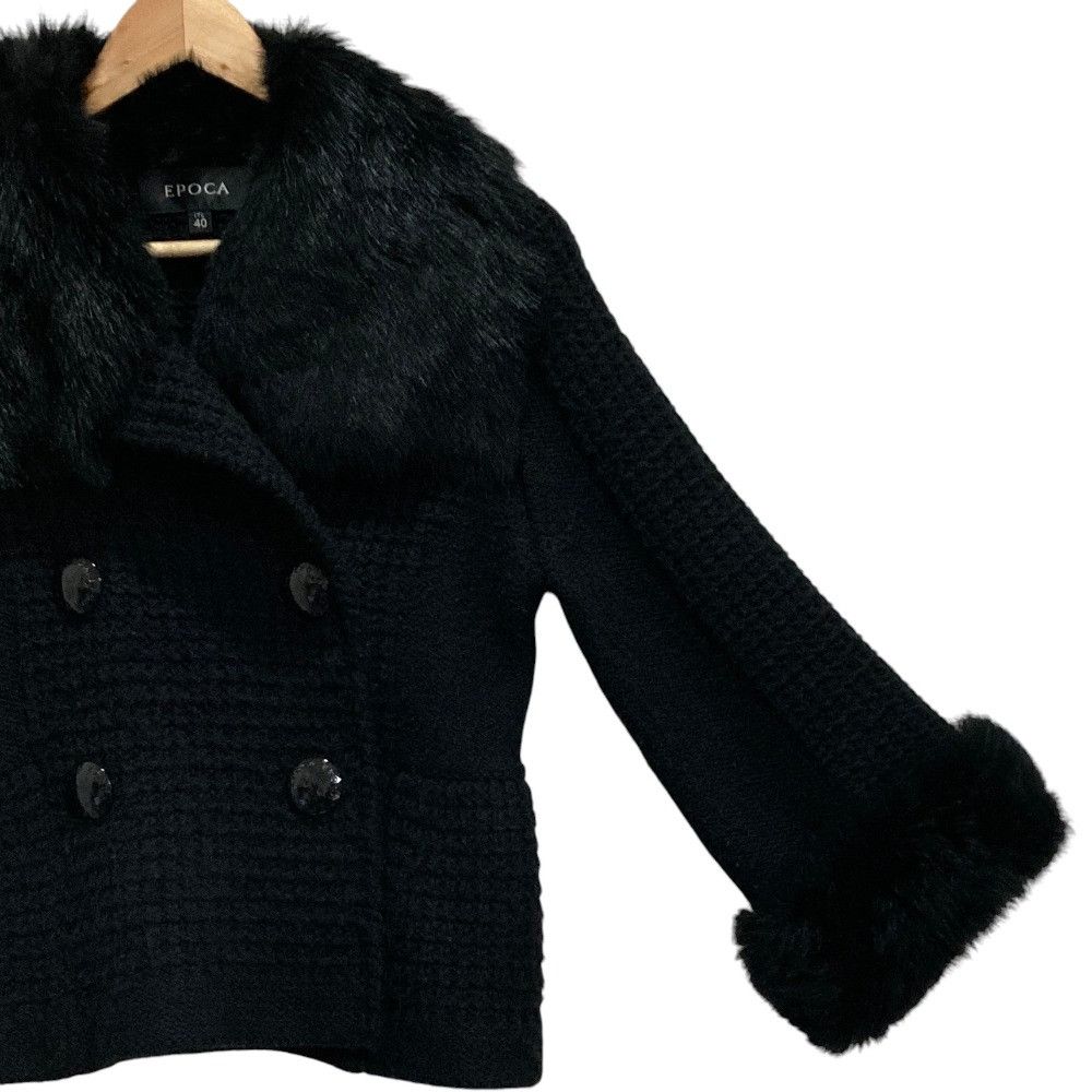 Other Other EPOCA Shearling Lamb Fur Knit Jacket Fur Outerwear DUTY FREE for USA Size ONE SIZE - 3 Thumbnail