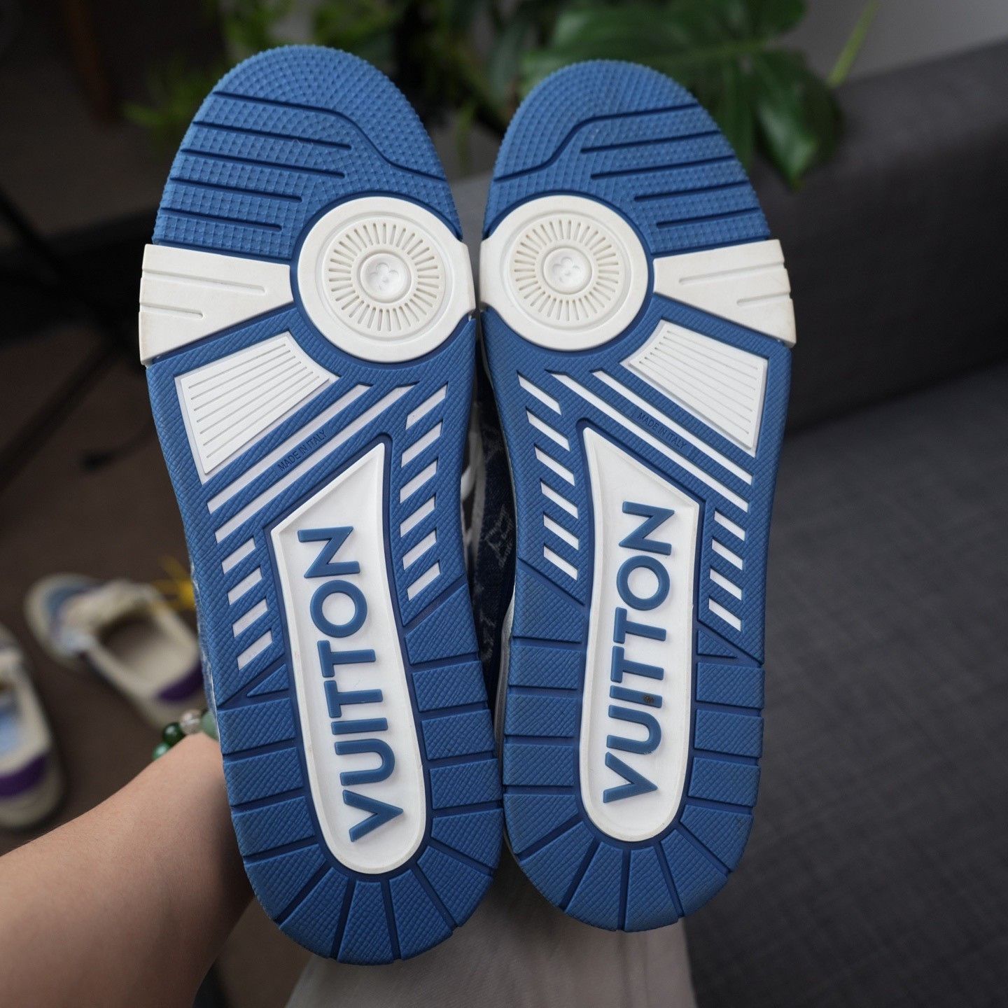 Louis Vuitton Louis Vuitton Training Denim Blue Lowtop Sneakers 10 Men Size US 10 / EU 43 - 8 Thumbnail