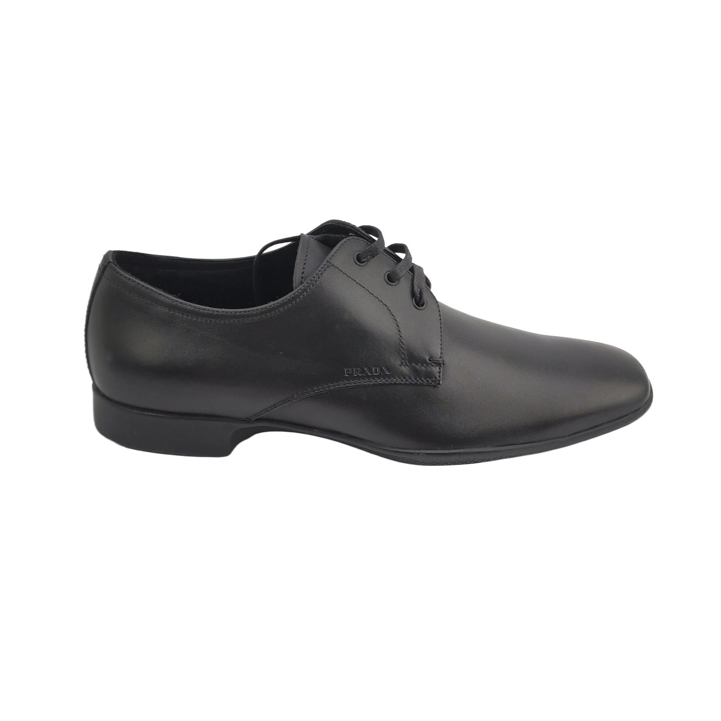 Prada Prada Leather Derby Shoes 41.5 Size US 8 / EU 41 - 2 Thumbnail