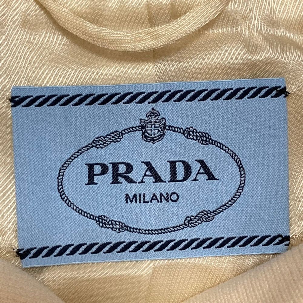 Prada Prada Prada Belted Collarless Coat Textile Outerwear DUTY FREE for USA Size ONE SIZE - 5 Thumbnail