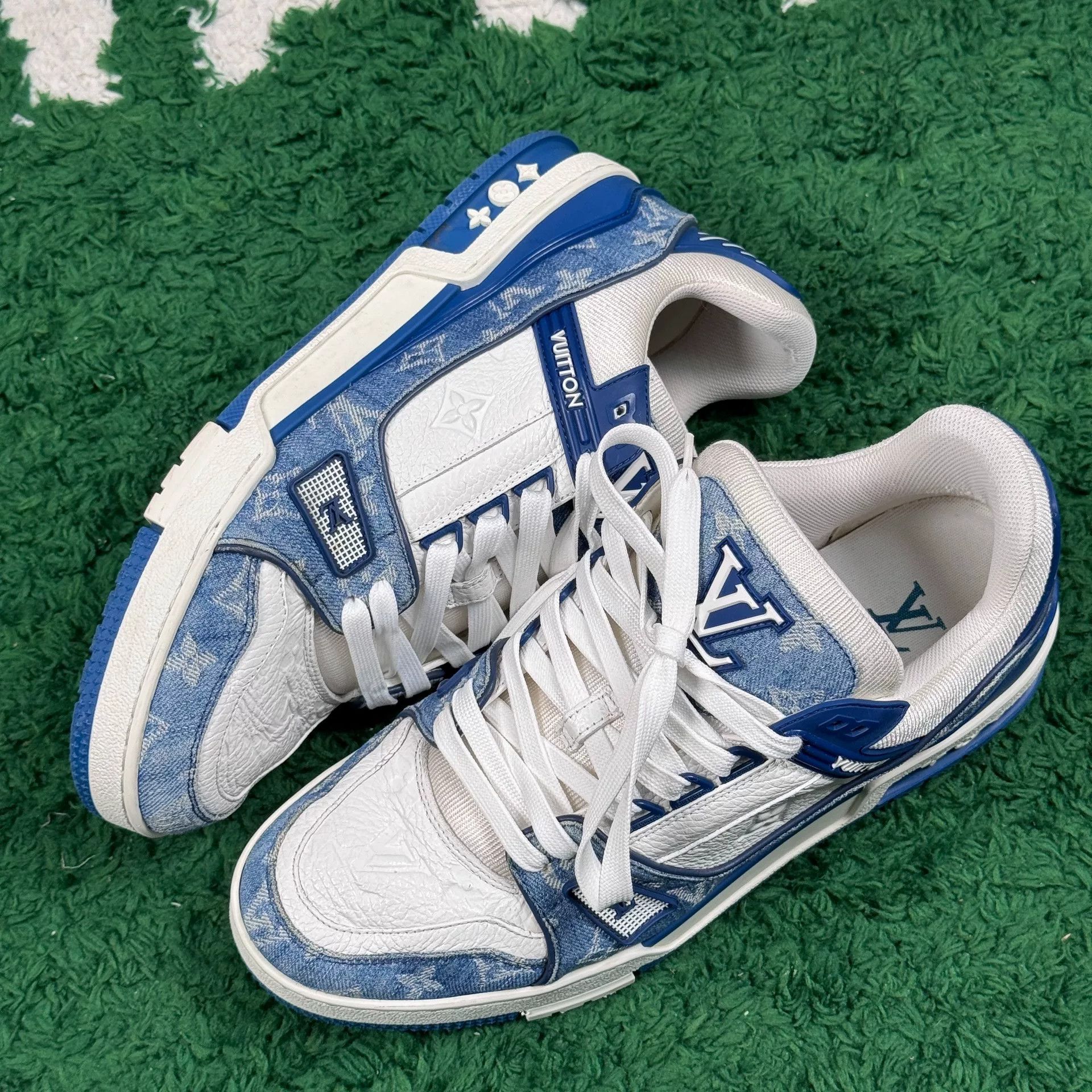 Louis Vuitton Louis Vuitton Training Denim Blue Lowtop Sneakers 9 Men Size US 9 / EU 42 - 2 Thumbnail