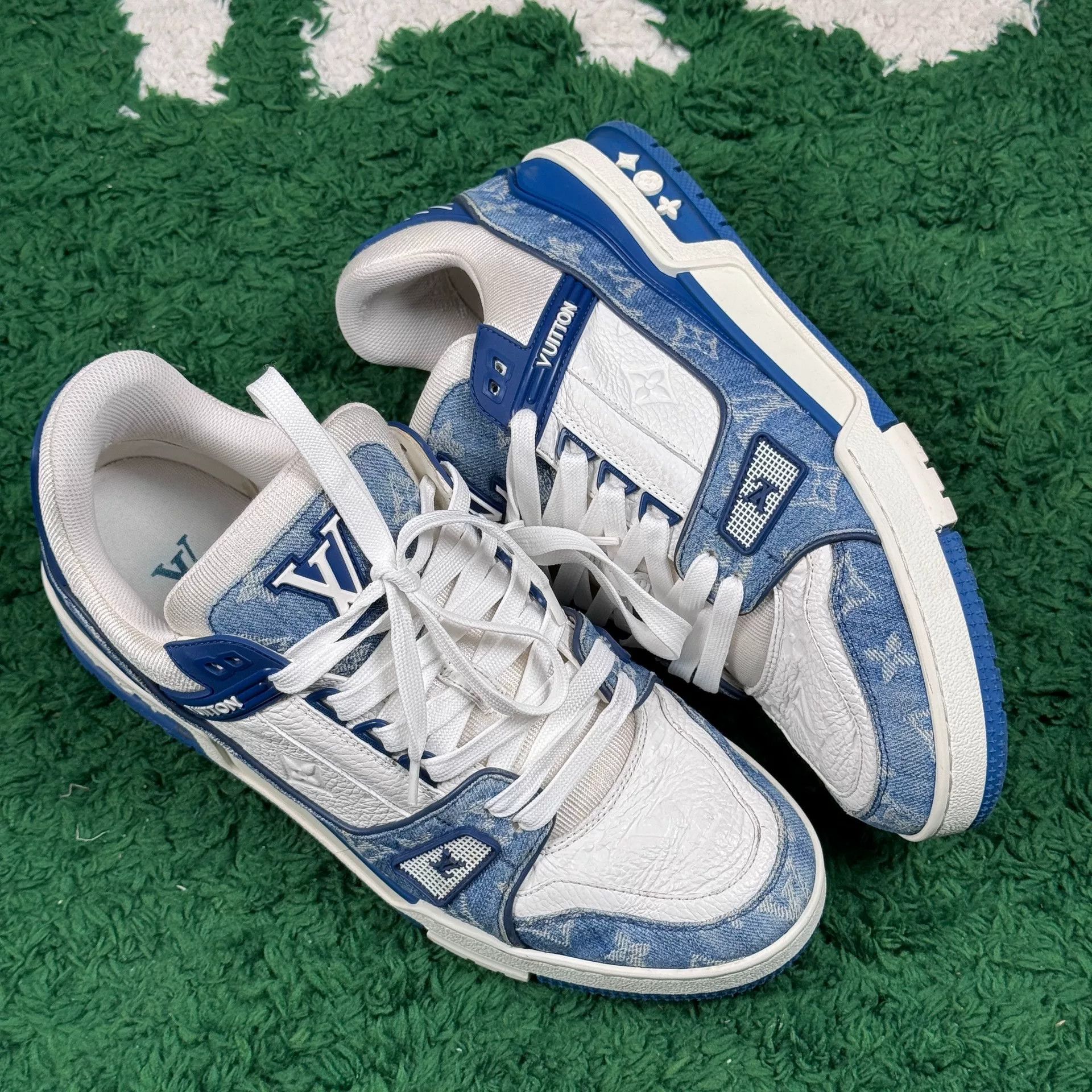 Louis Vuitton Louis Vuitton Training Denim Blue Lowtop Sneakers 9 Men Size US 9 / EU 42 - 3 Thumbnail