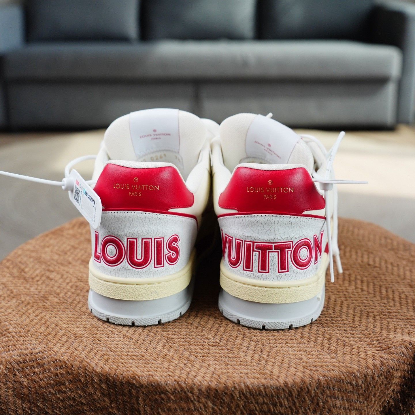 Louis Vuitton Louis Vuitton Training Red Lowtop Sneakers 8.5 Men Size US 8.5 / EU 41-42 - 6 Thumbnail