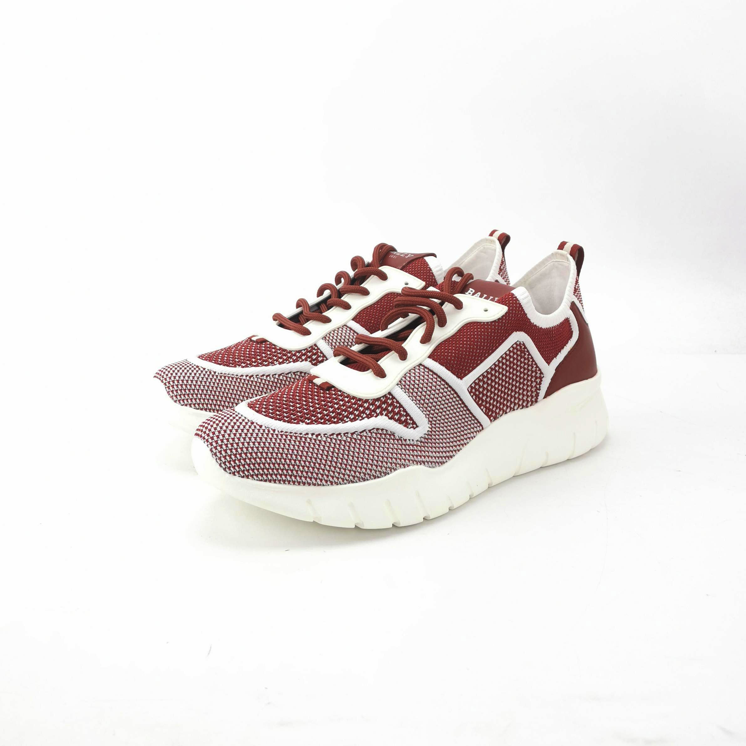 Bally Bally Red Mesh Canvas Low-Top Sneakers EU 43 Size US 10 / EU 43 - 4 Thumbnail