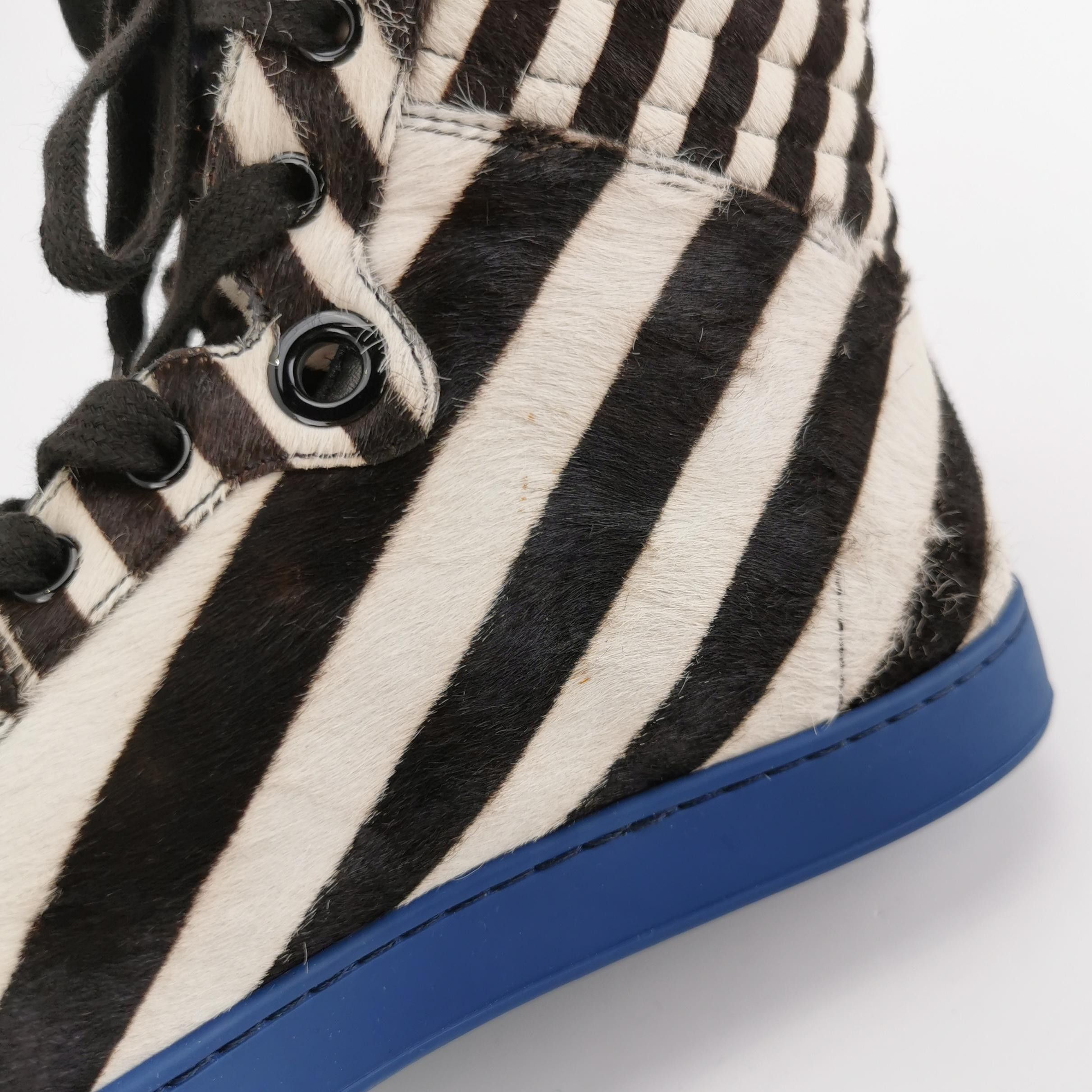Gucci Gucci Zebra Pony Hair Hi-Top Sneakers 41 Size US 8 / EU 41 - 9 Thumbnail