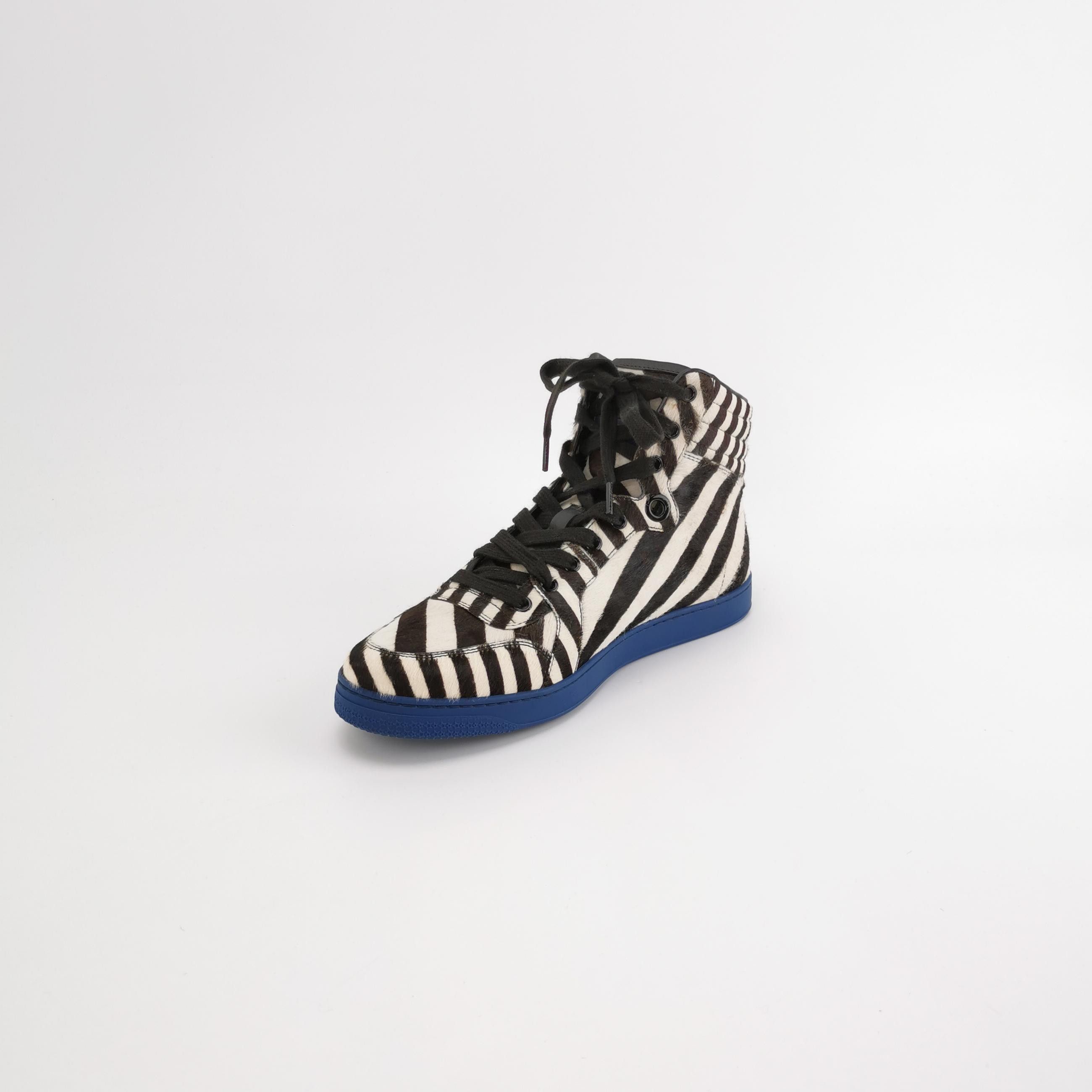 Gucci Gucci Zebra Pony Hair Hi-Top Sneakers 41 Size US 8 / EU 41 - 3 Thumbnail