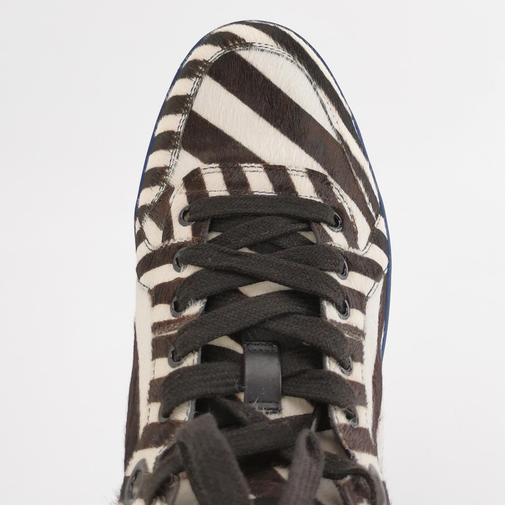 Gucci Gucci Zebra Pony Hair Hi-Top Sneakers 41 Size US 8 / EU 41 - 7 Thumbnail