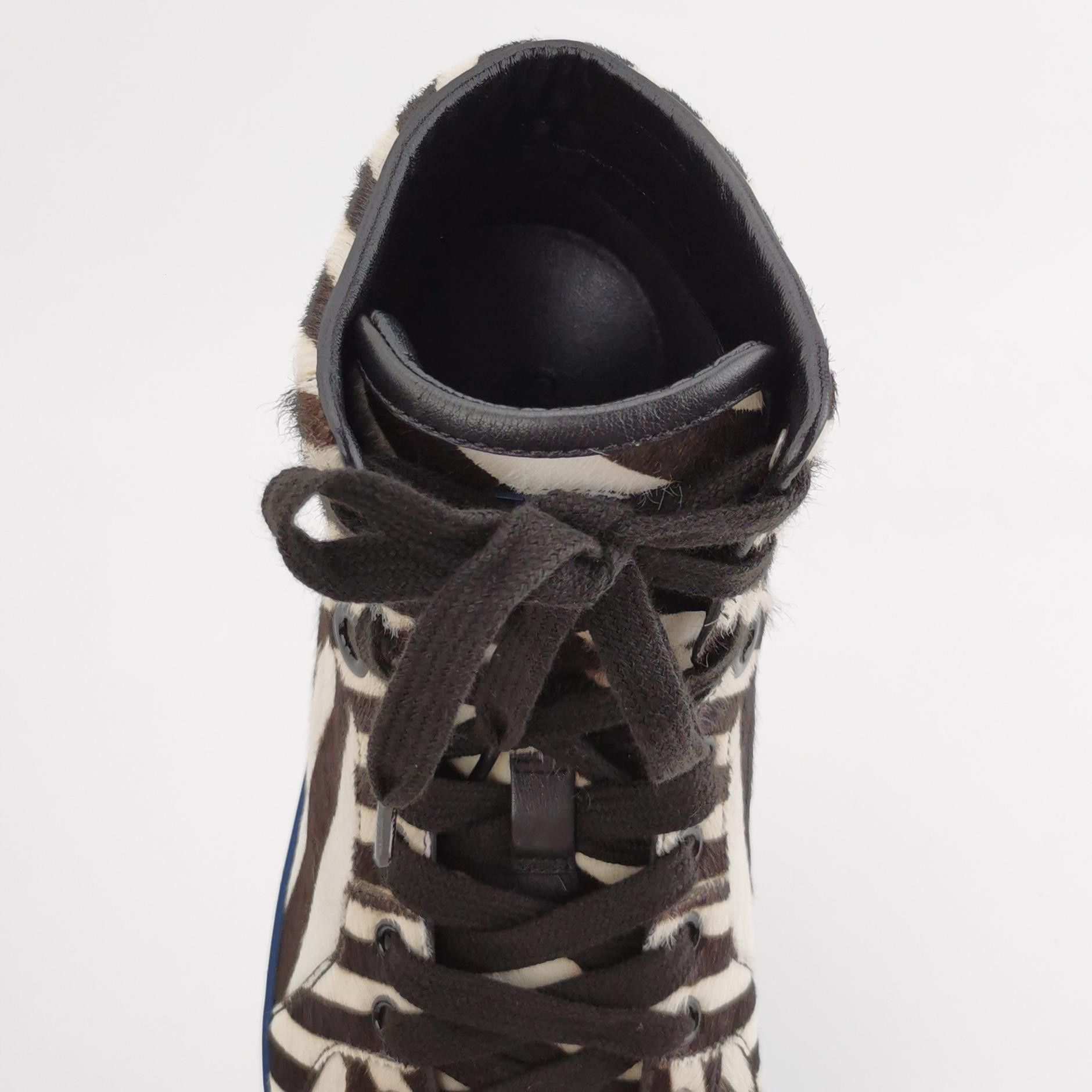 Gucci Gucci Zebra Pony Hair Hi-Top Sneakers 41 Size US 8 / EU 41 - 8 Thumbnail