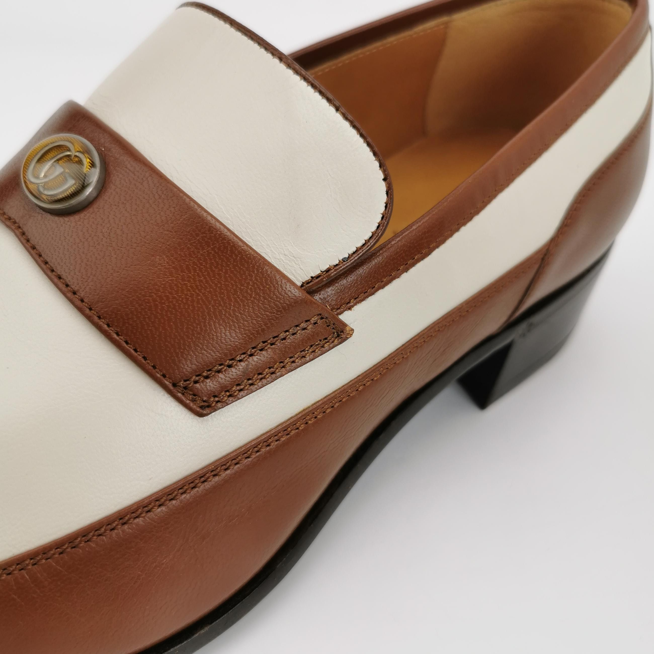 Gucci Gucci Two-Tone Leather Loafers Size 8 Size US 8 / EU 41 - 11 Thumbnail