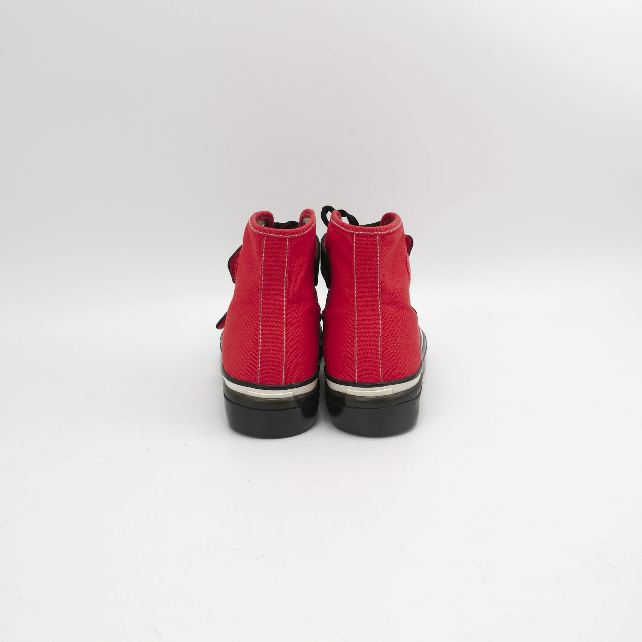 Coach Coach Red Canvas High Top Sneakers EU 40 Size US 7 / EU 40 - 5 Thumbnail