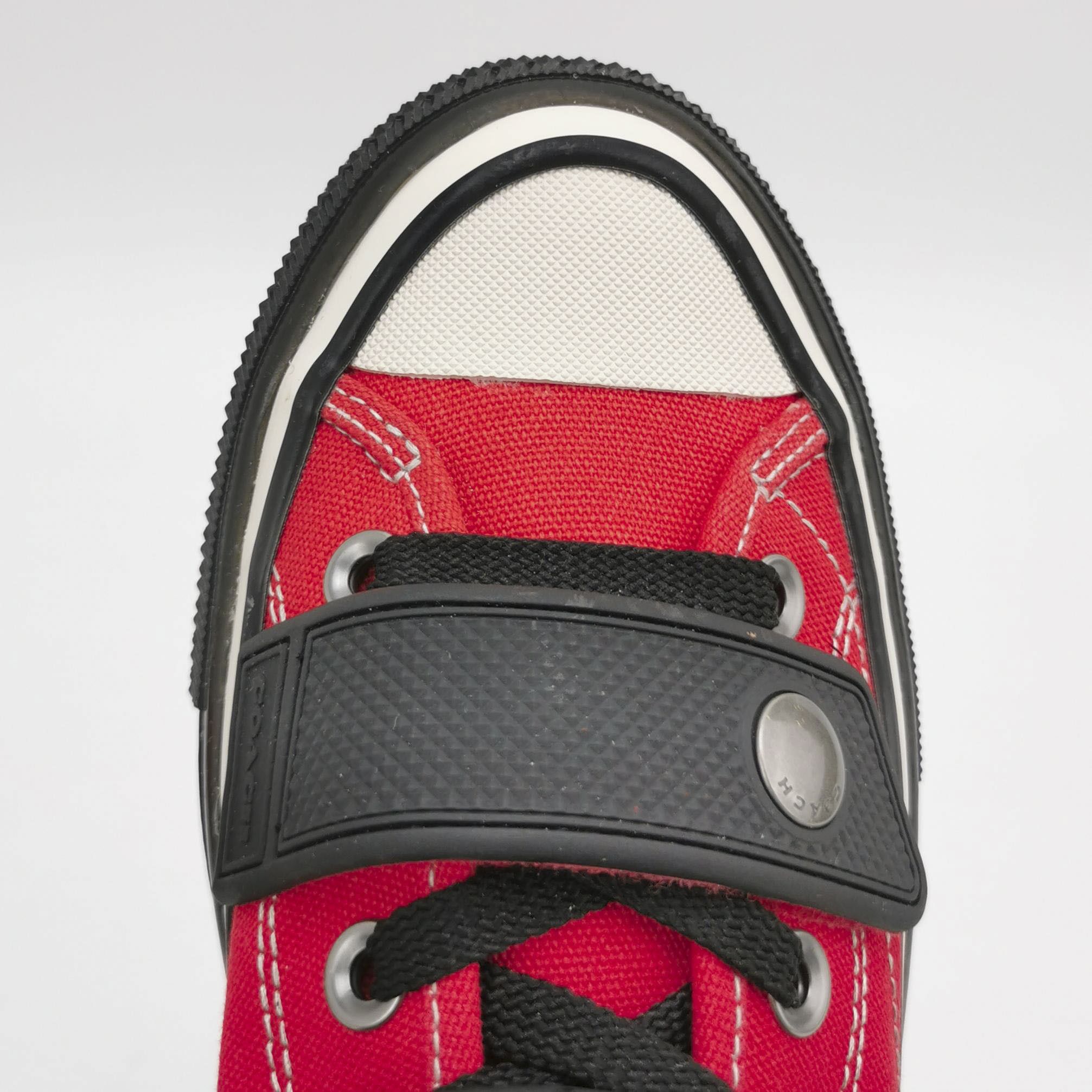 Coach Coach Red Canvas High Top Sneakers EU 40 Size US 7 / EU 40 - 7 Thumbnail