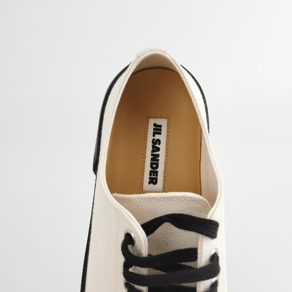 Jil Sander Jil Sander Canvas Platform Low Sneakers 39 Size US 6 / EU 39 - 8 Thumbnail