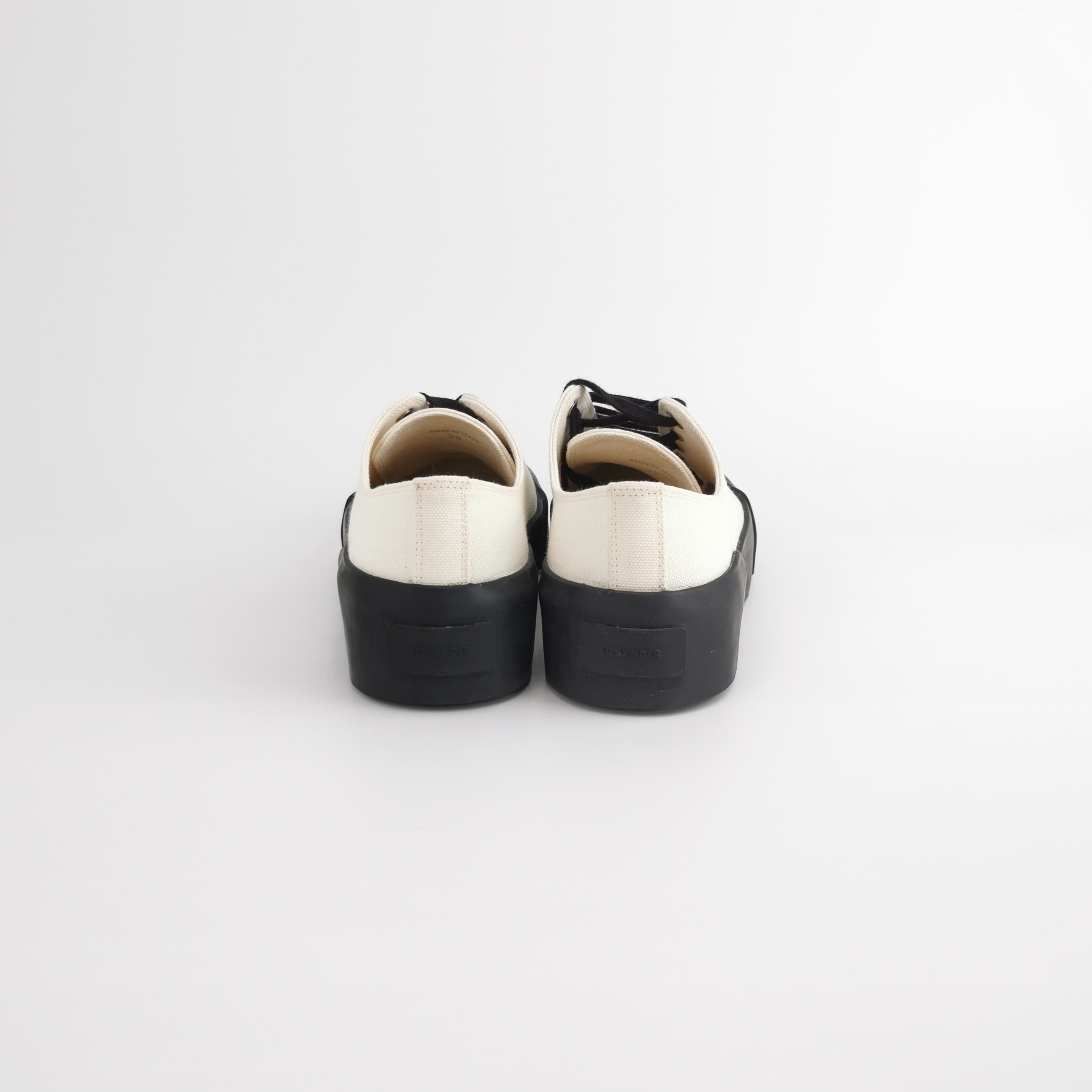 Jil Sander Jil Sander Canvas Platform Low Sneakers 39 Size US 6 / EU 39 - 5 Thumbnail