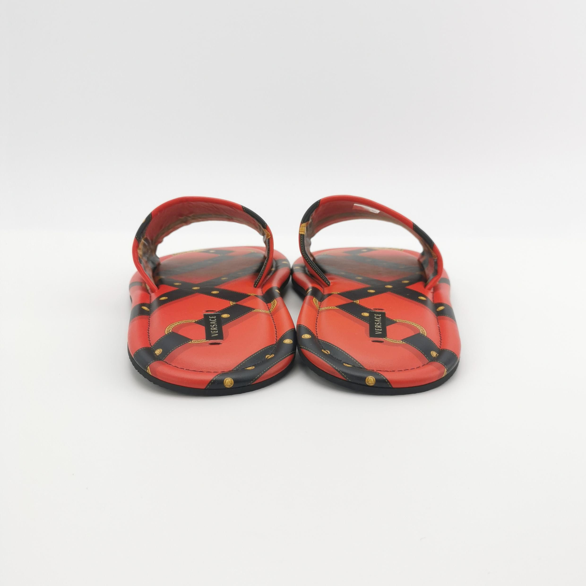 Versace Versace Medusa Print Leather Sandals EU 41 Size US 8 / EU 41 - 5 Thumbnail