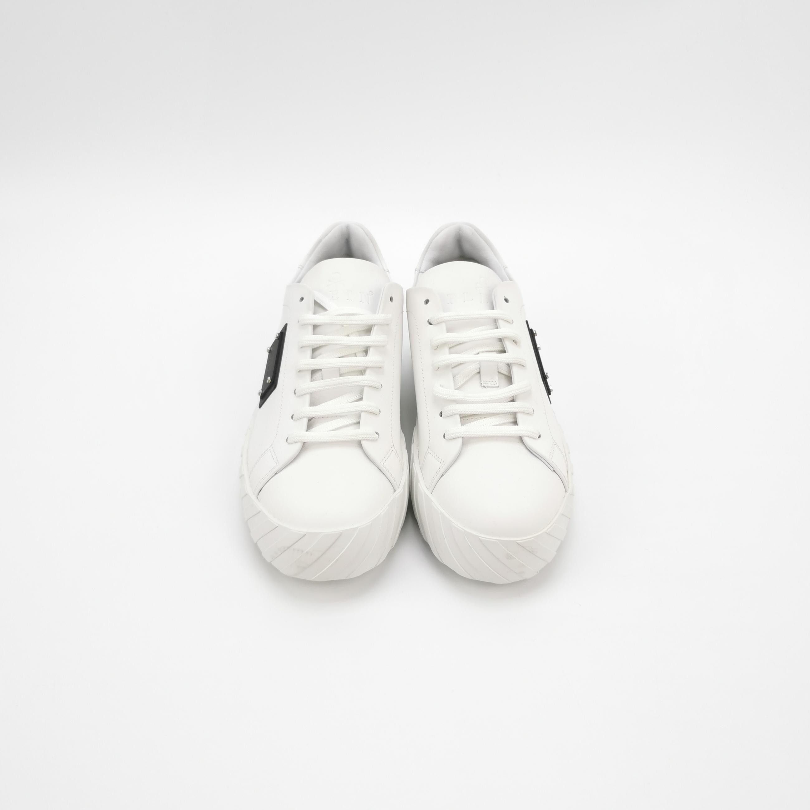 Philipp Plein Philipp Plein Logo Leather Low-Top Sneakers 40 Size US 7 / EU 40 - 4 Thumbnail