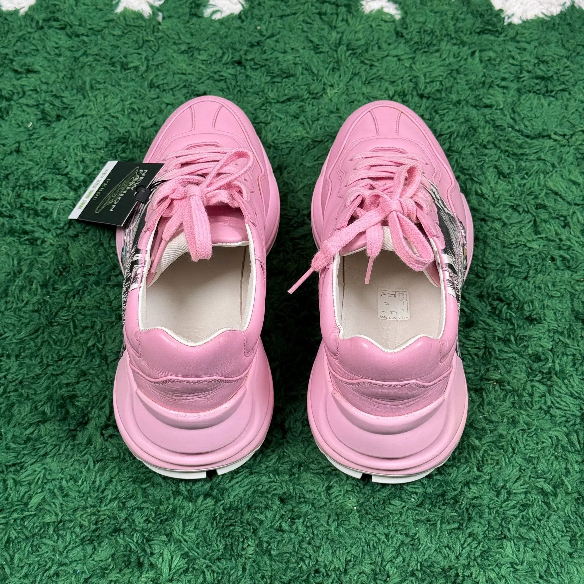 Gucci Gucci Printed Pink Lowtop Sneakers us_7 Women Size US 7 / IT 37 - 5 Thumbnail
