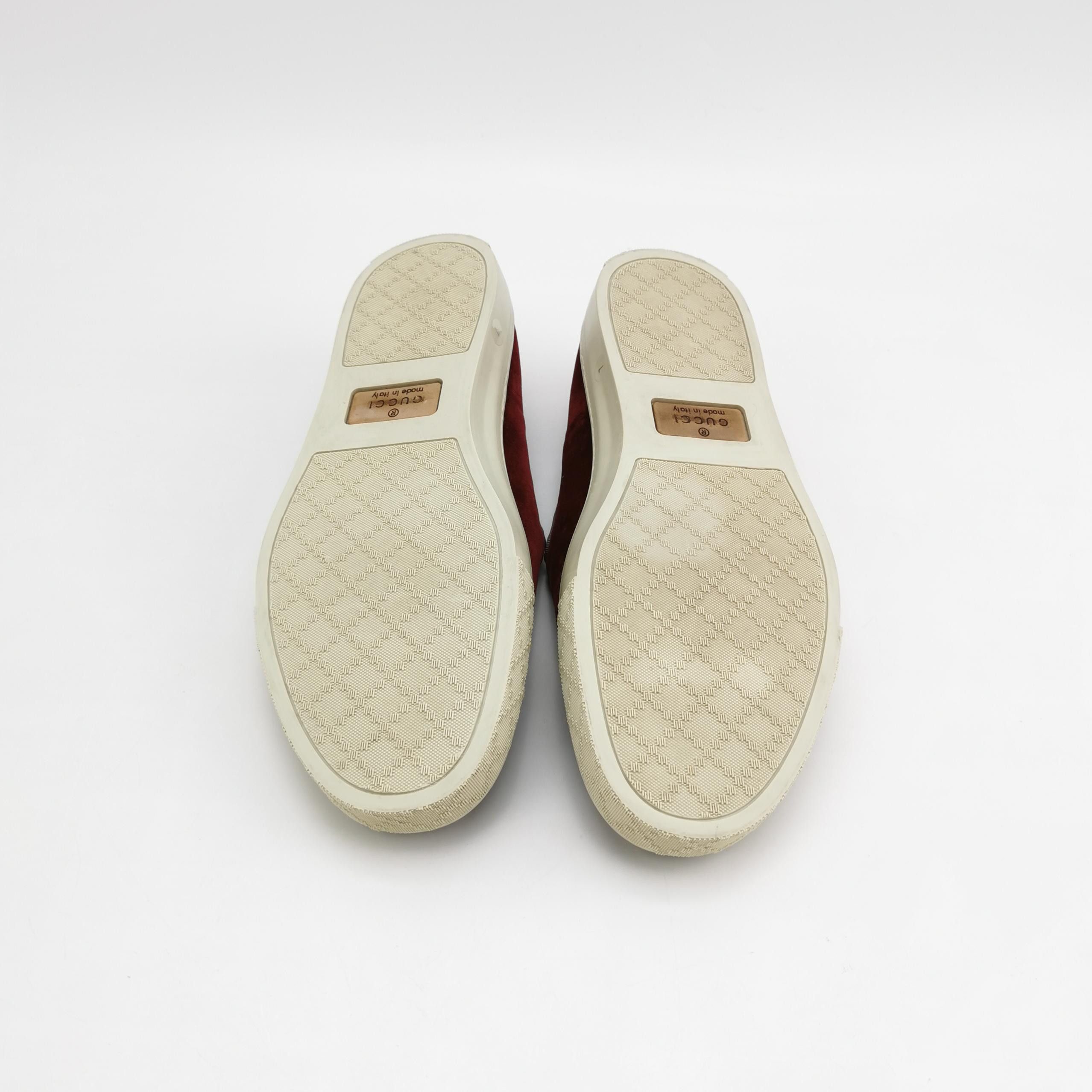 Gucci Gucci Red Velvet Slip On Sneakers 41 Size US 8 / EU 41 - 6 Thumbnail