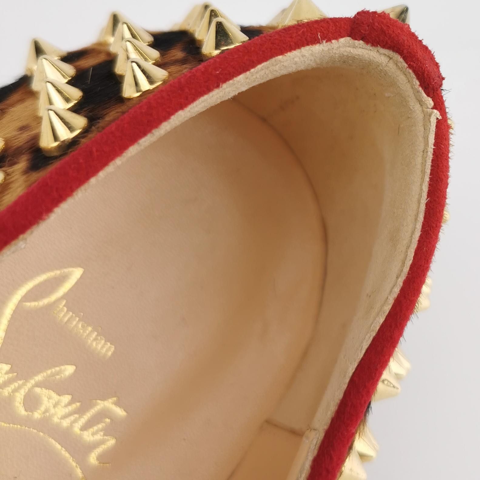 Christian Louboutin Christian Louboutin Leopard Studded Slip Ons 39 Size US 6 / EU 39 - 9 Thumbnail