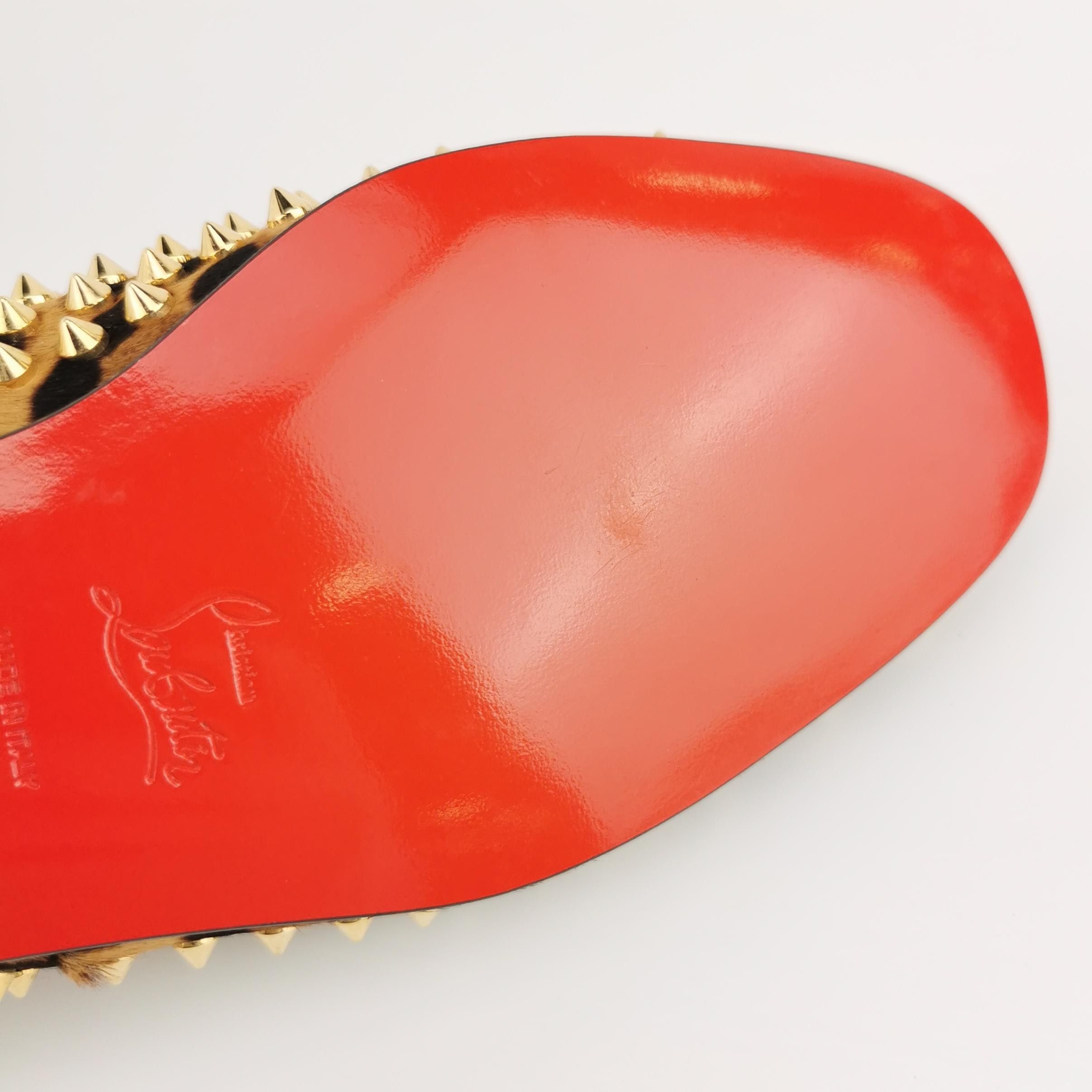 Christian Louboutin Christian Louboutin Leopard Studded Slip Ons 39 Size US 6 / EU 39 - 11 Thumbnail