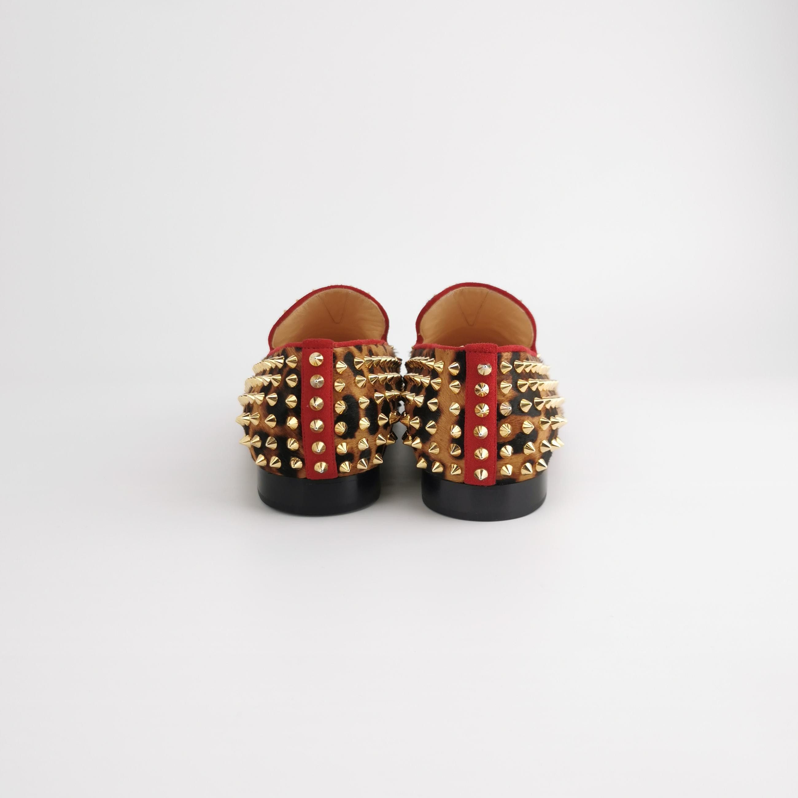 Christian Louboutin Christian Louboutin Leopard Studded Slip Ons 39 Size US 6 / EU 39 - 5 Thumbnail
